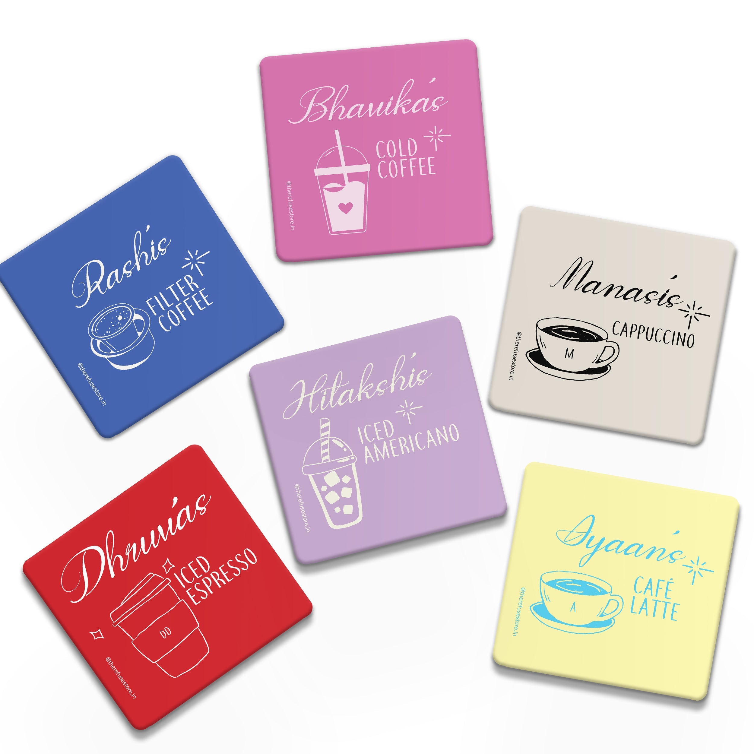 persoanlised Coffee coasters