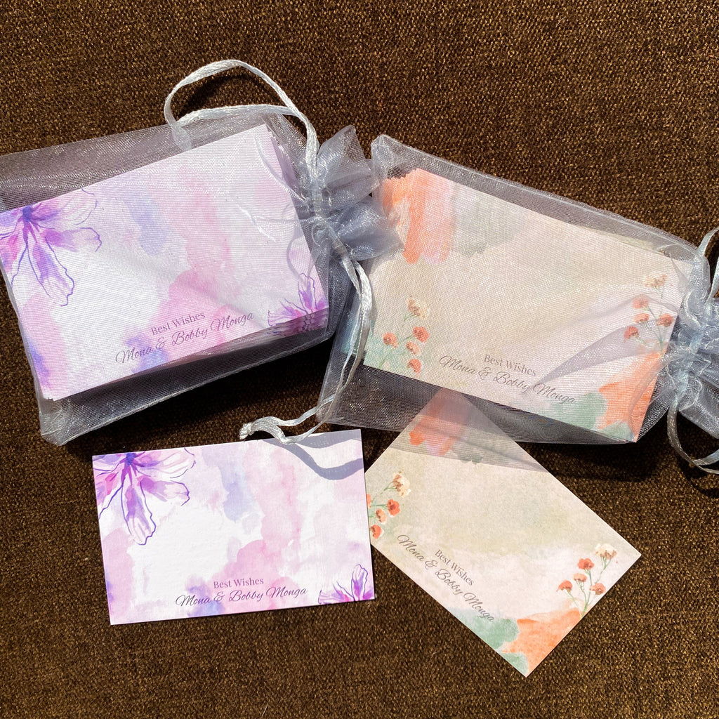 Purple Watercolour Floral Best Compliments Cards