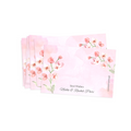 Pink Watercolour With Pink Flowers Best Compliments Cards
