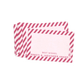  Red & Pink Diagonal Striped Best Compliments Cards