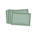 Shades of Green Vertical Stripes Best Compliments Cards