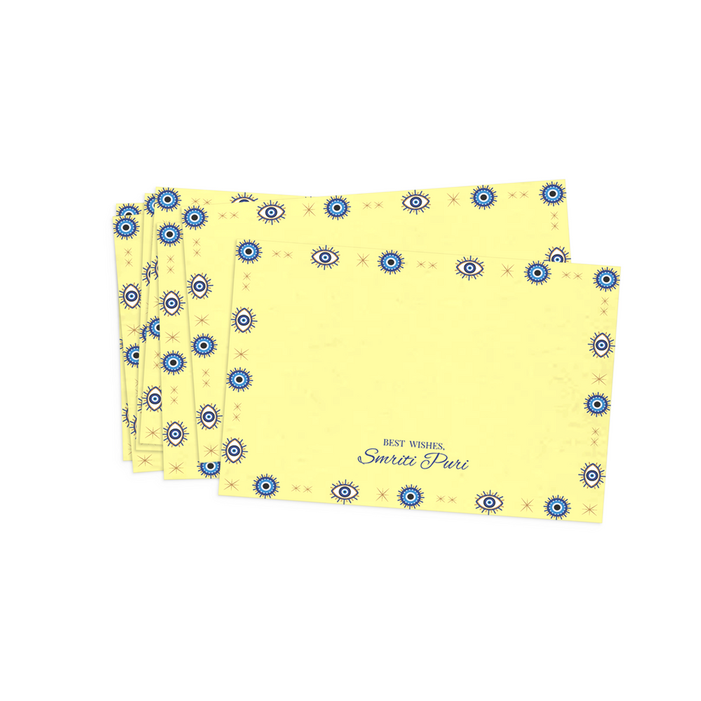 Yellow Evil Eye Best Compliments Cards