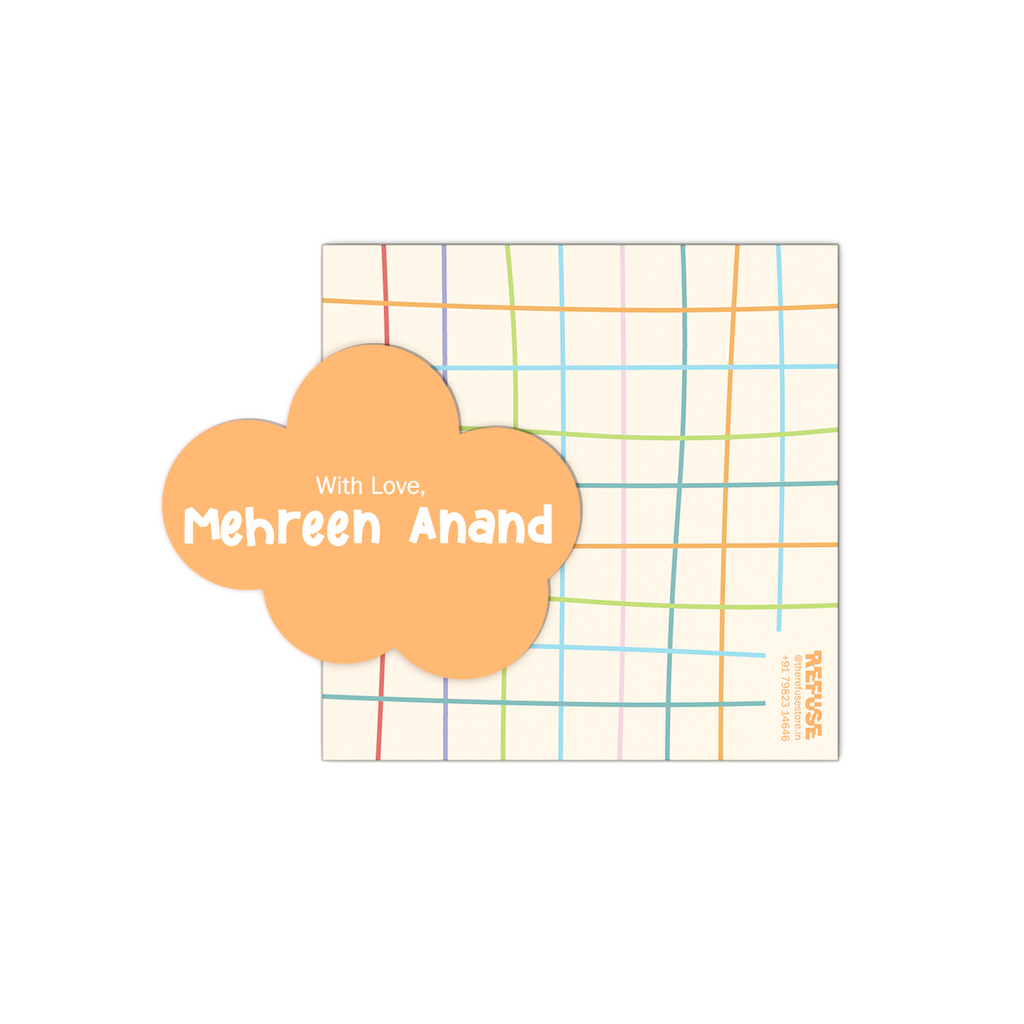 Doodle Grid Cutout Best Compliments Cards