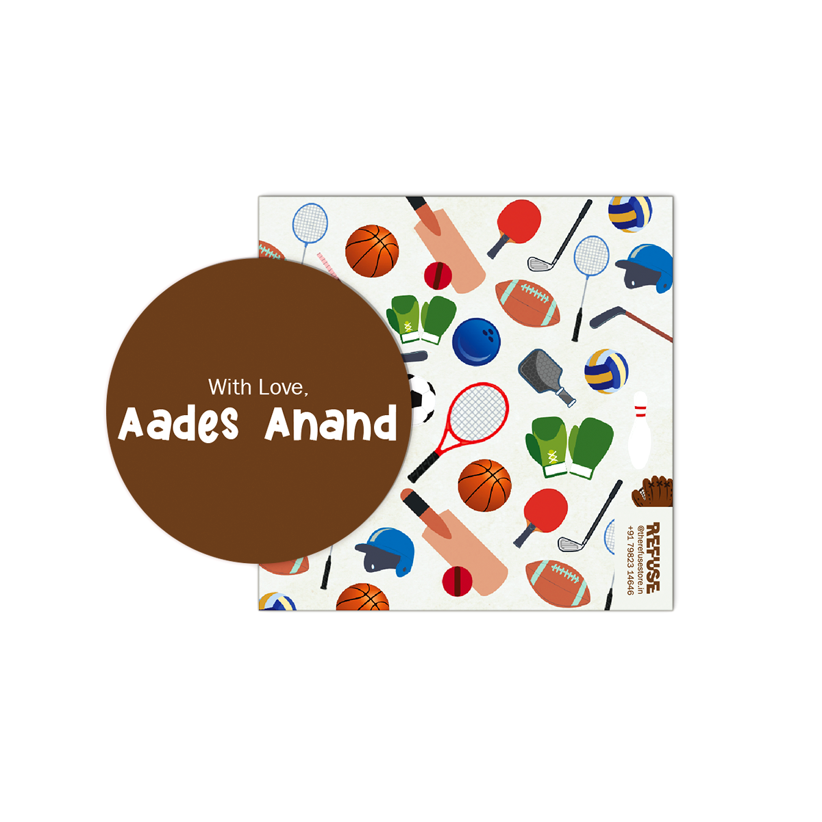 Sports-Themed Cutout Best Compliments Cards