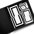 Black & White Lined Personalised Gifting Mini Set WITH BOX