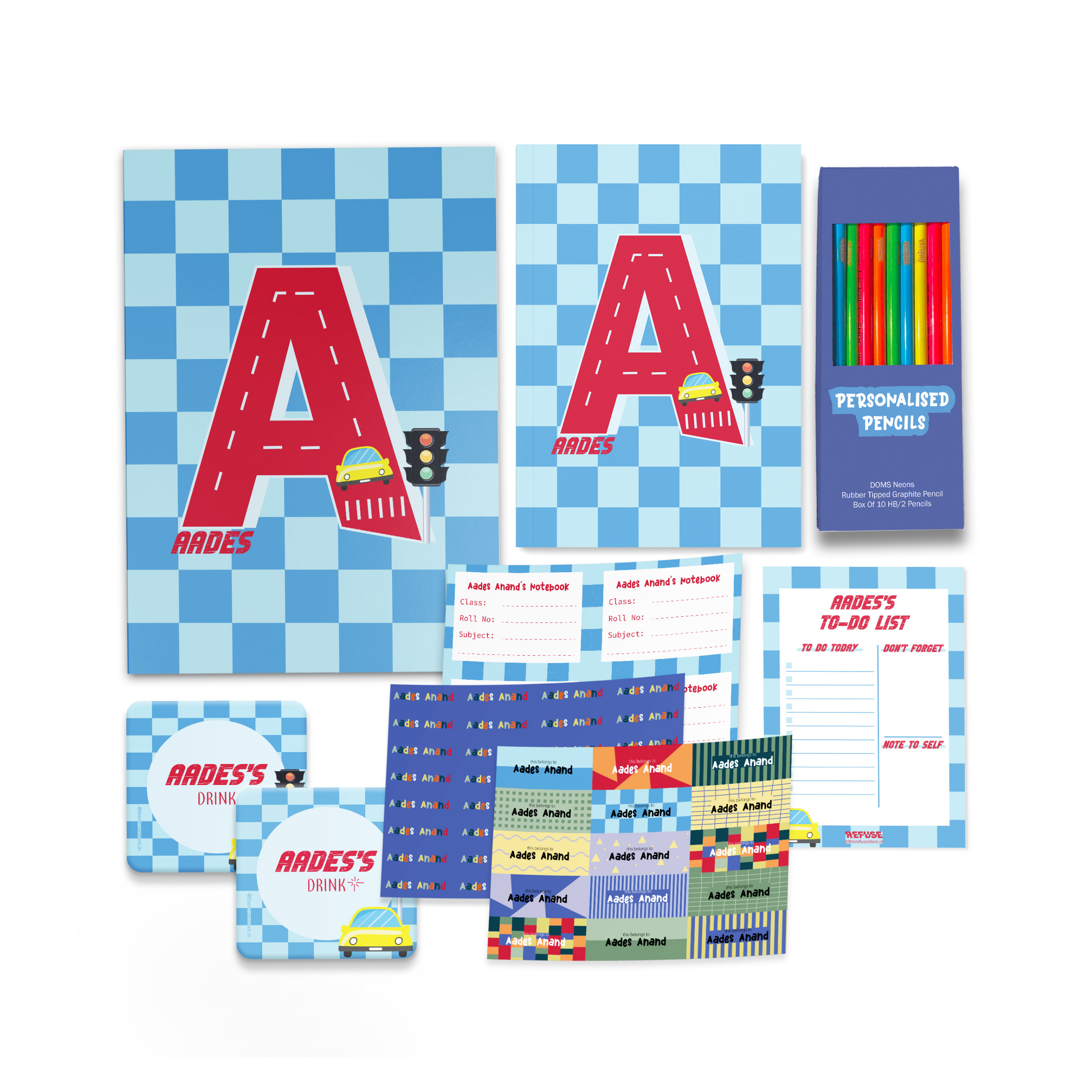 Car Back to School Gift Set – Personalised & Prepped