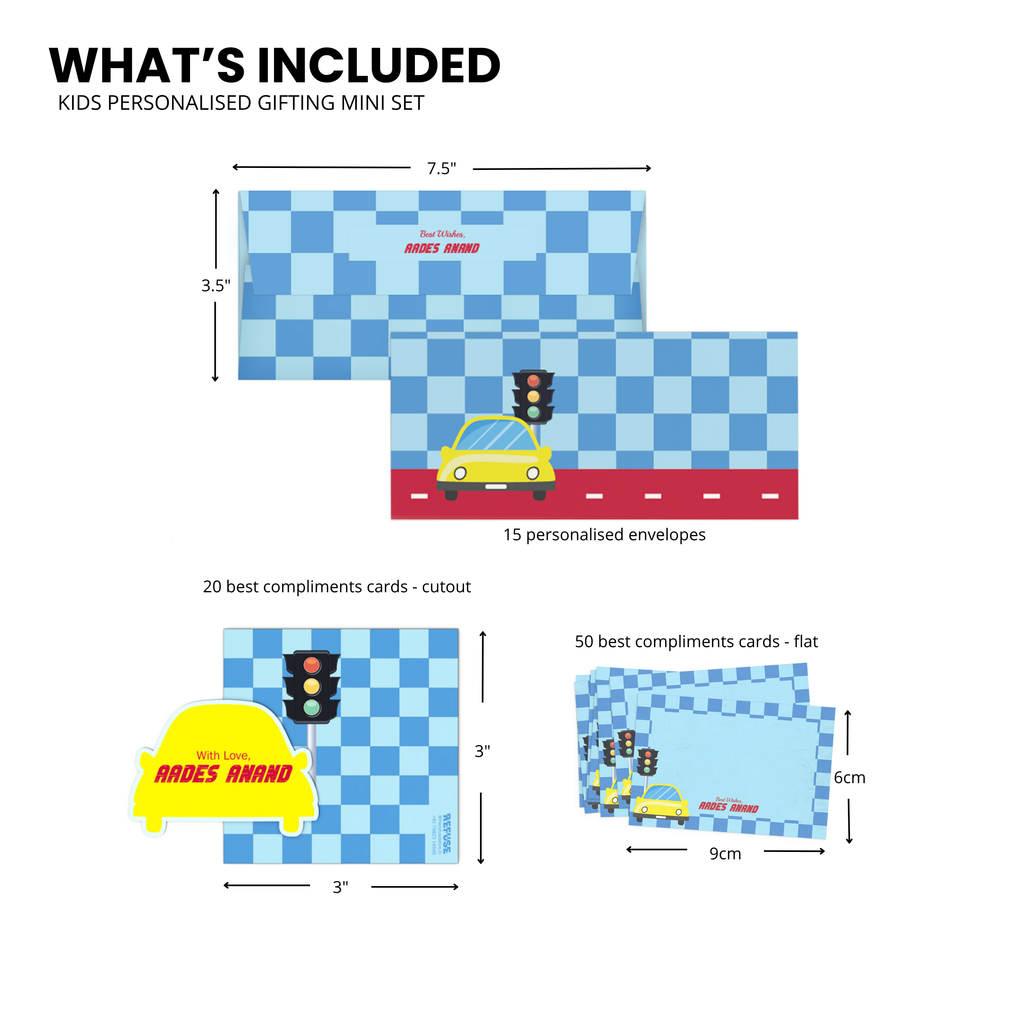 Car Kids Personalised Gifting Mini Set
