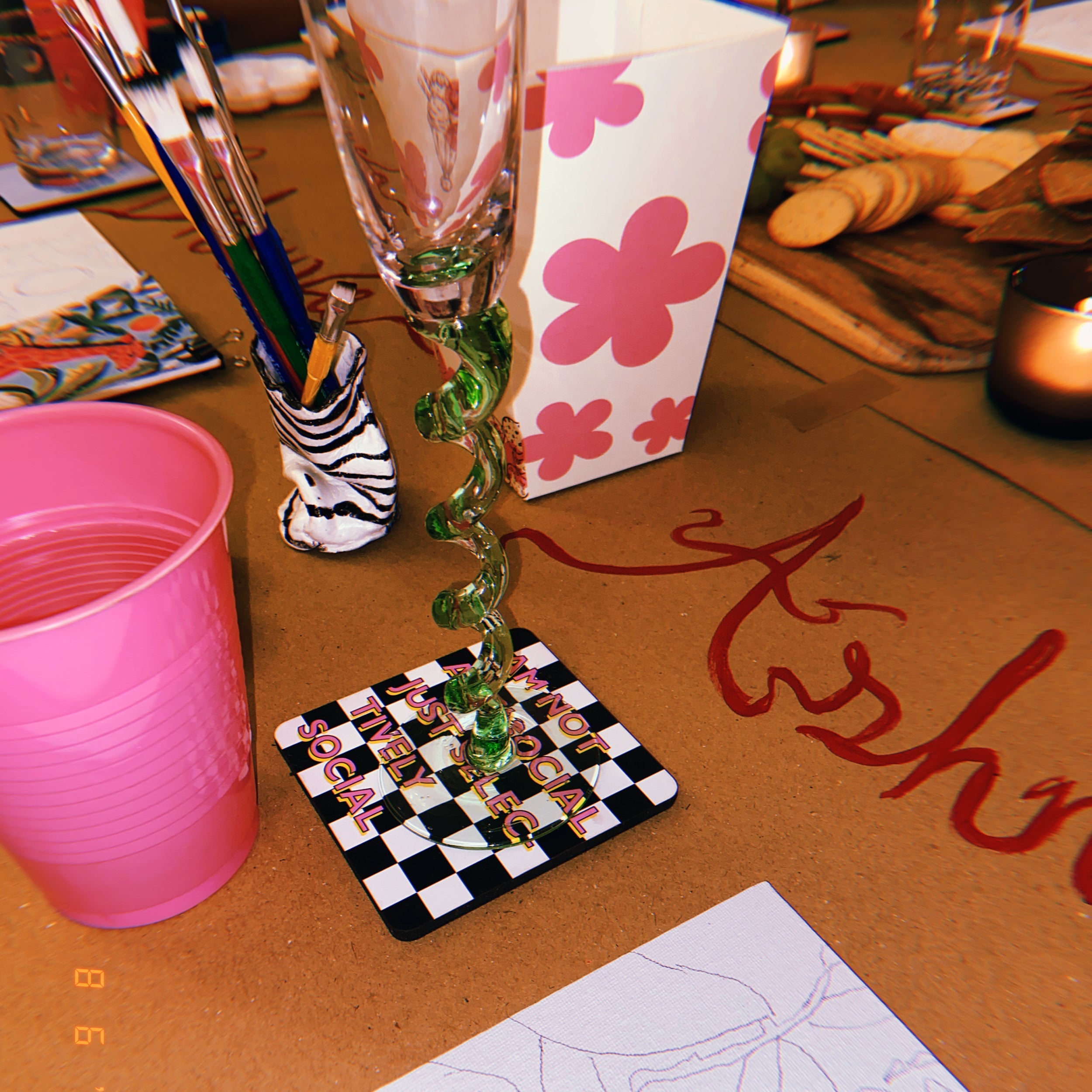 I Am Not Anti Social Just Selectively Social Coaster