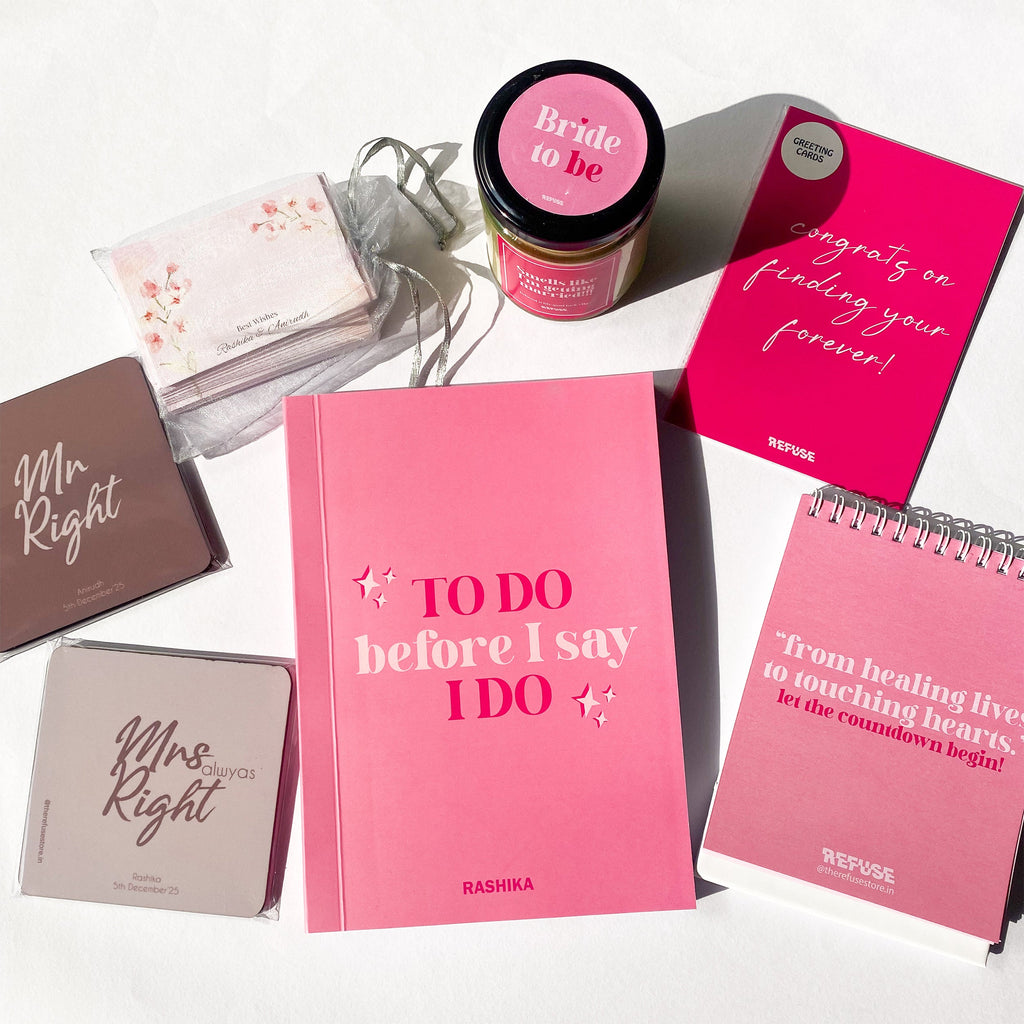 Personalised Mr & Mrs Coaster in a set