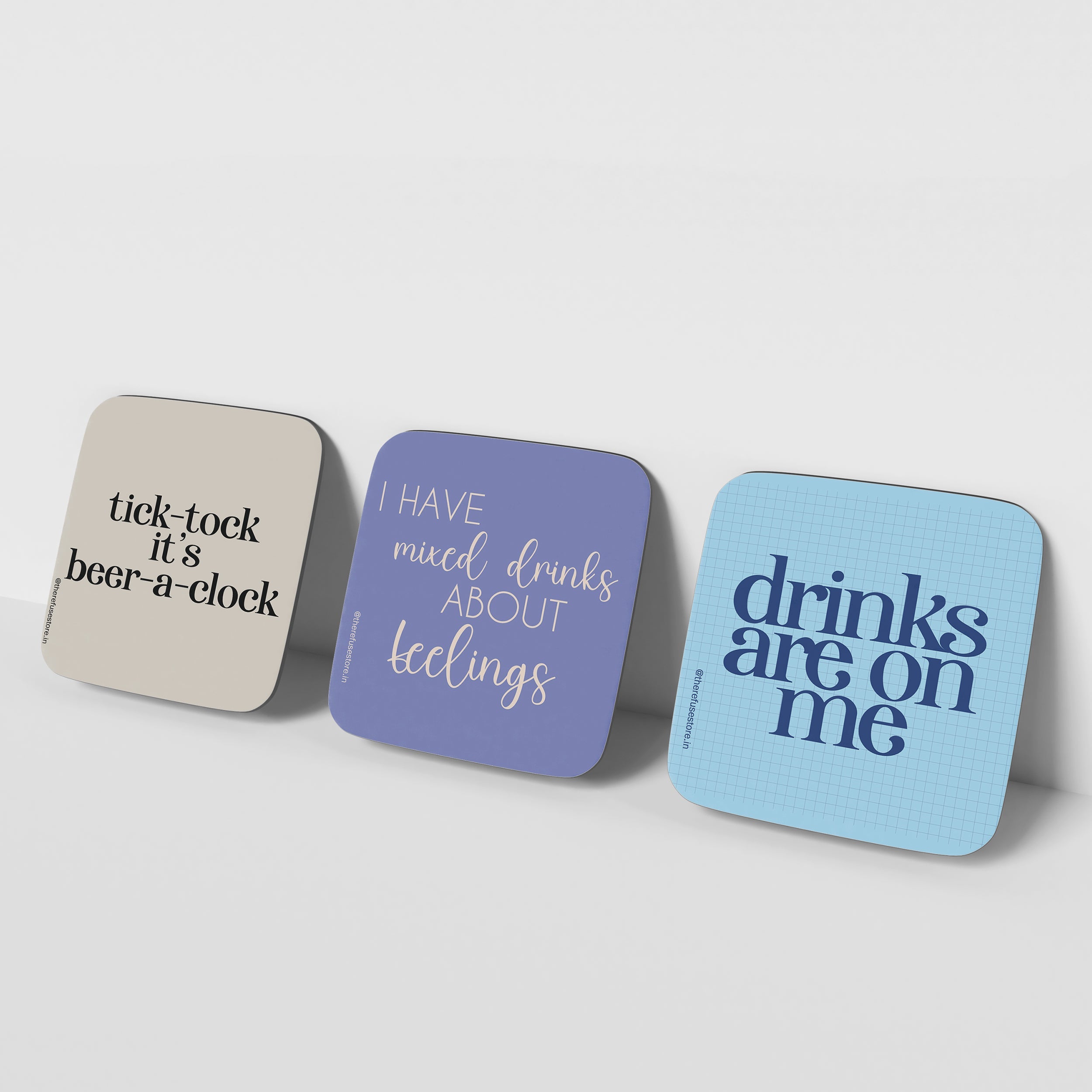 Alcohol quote Coasters