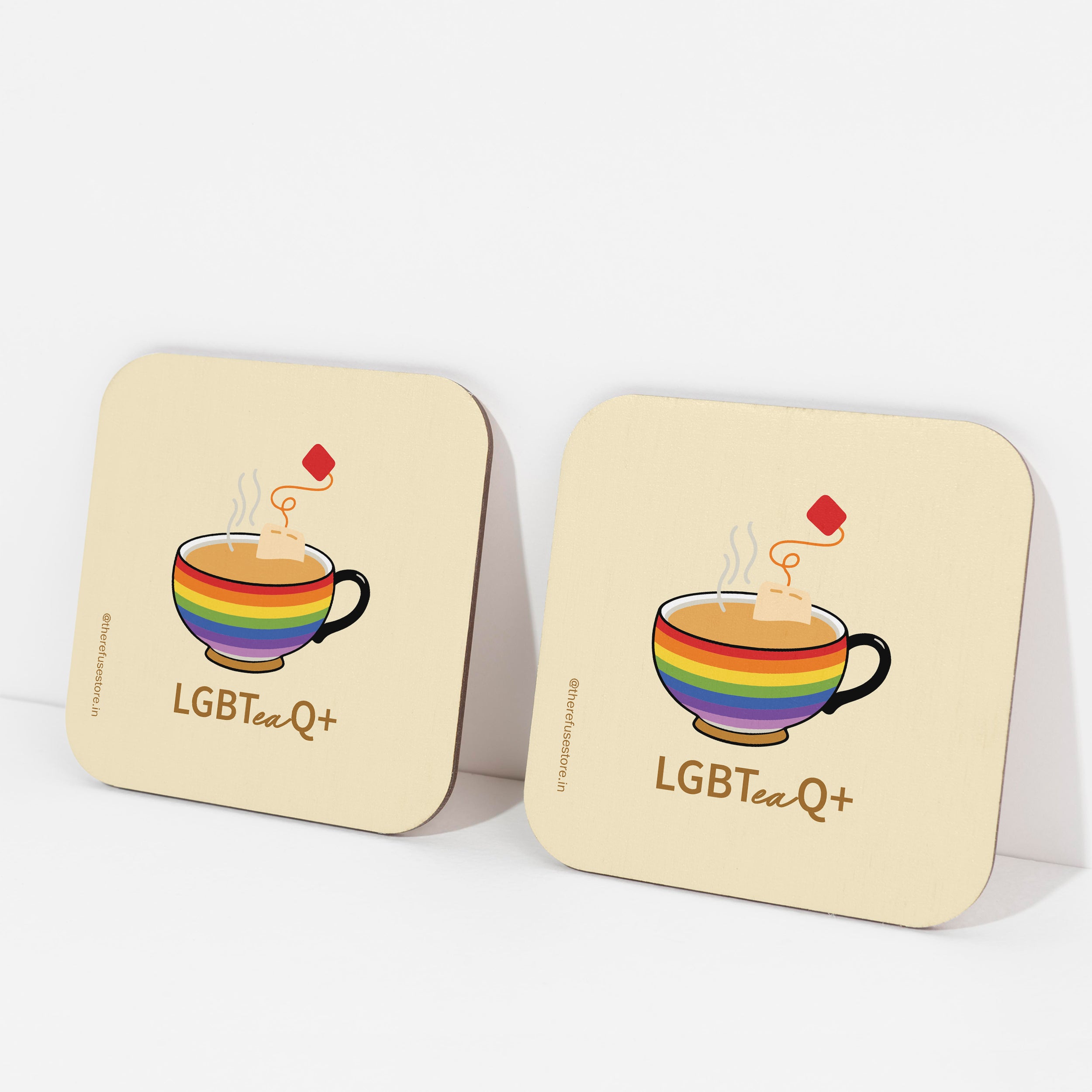 LGBTQ+ tea theme coaster