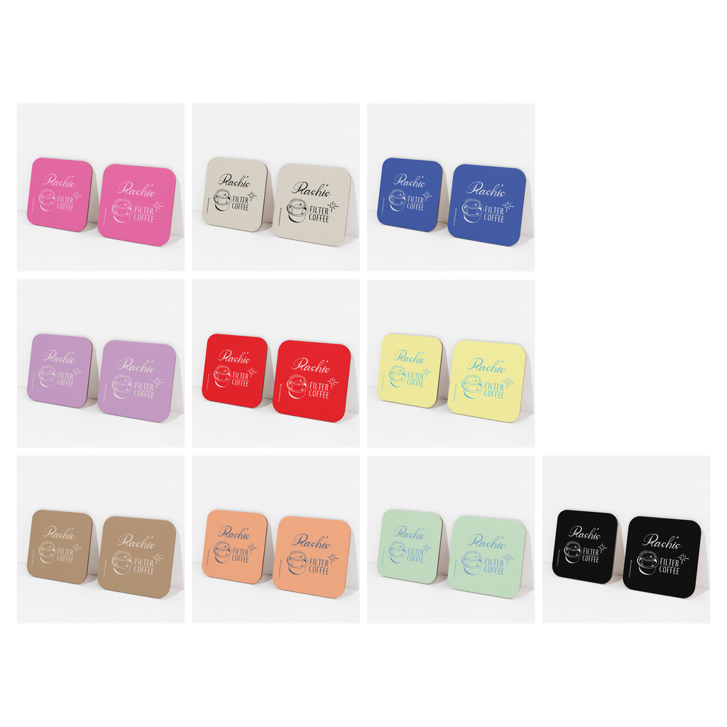 persoanlised Filter Coffee coasters