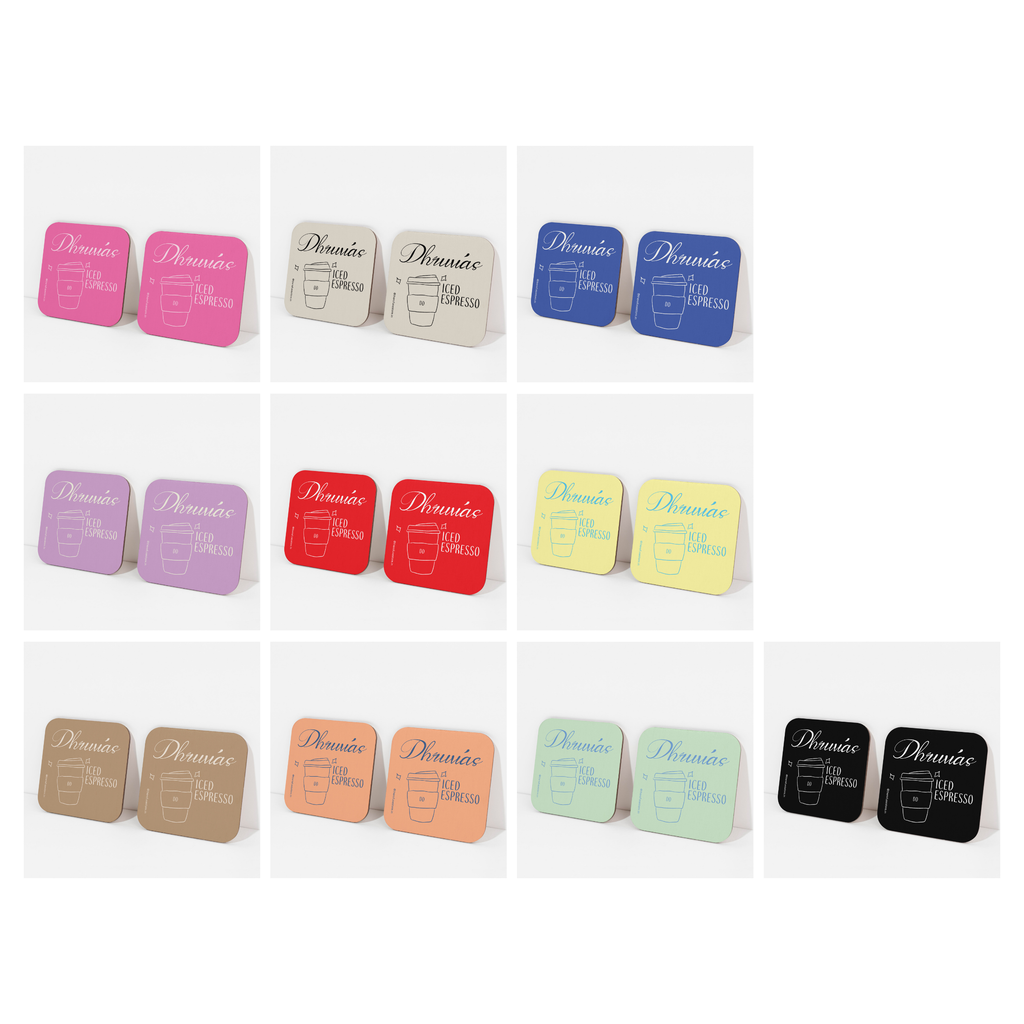 persoanlised Iced Espresso coasters