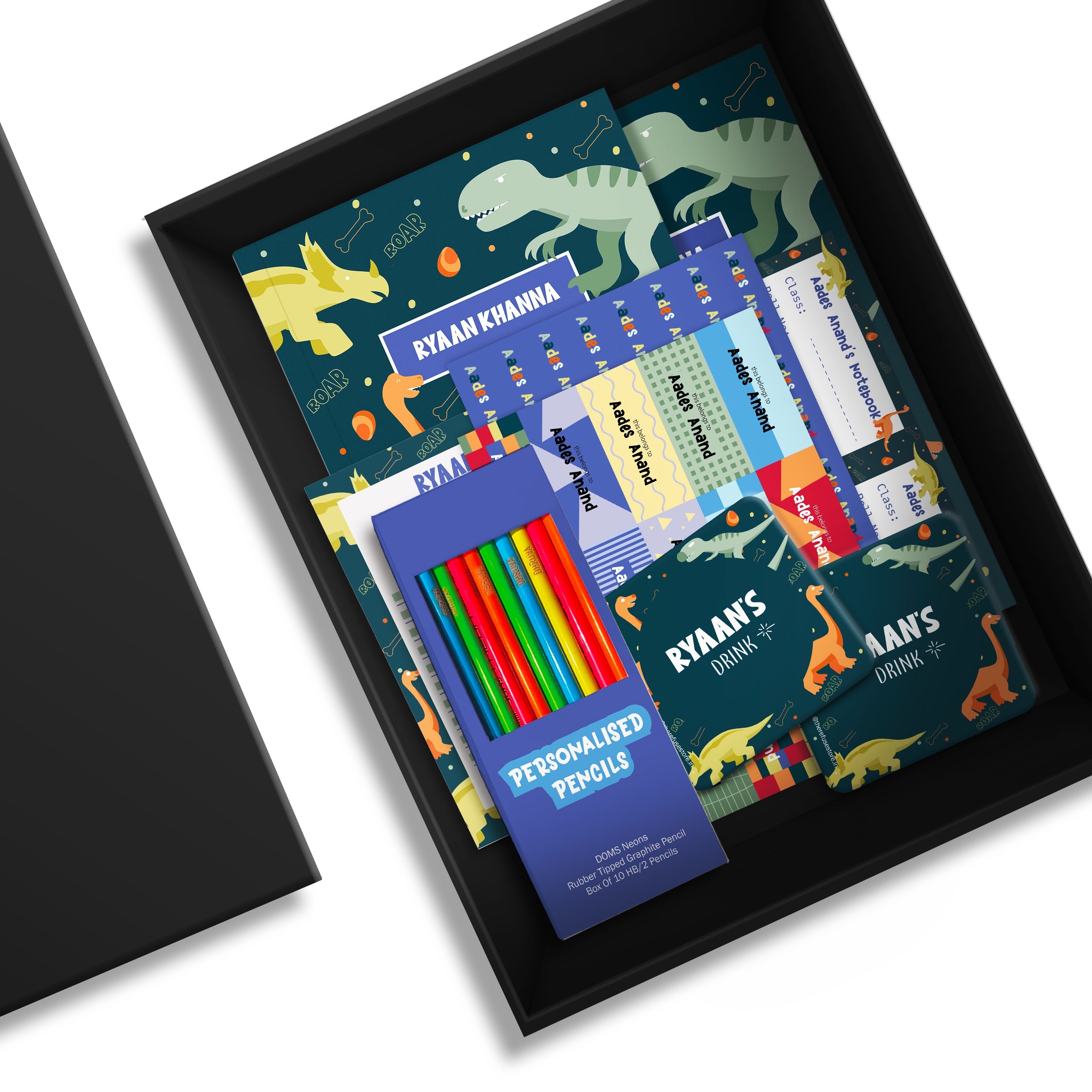 Dinosaur Back to School Gift Set – Personalised & Prepped with box