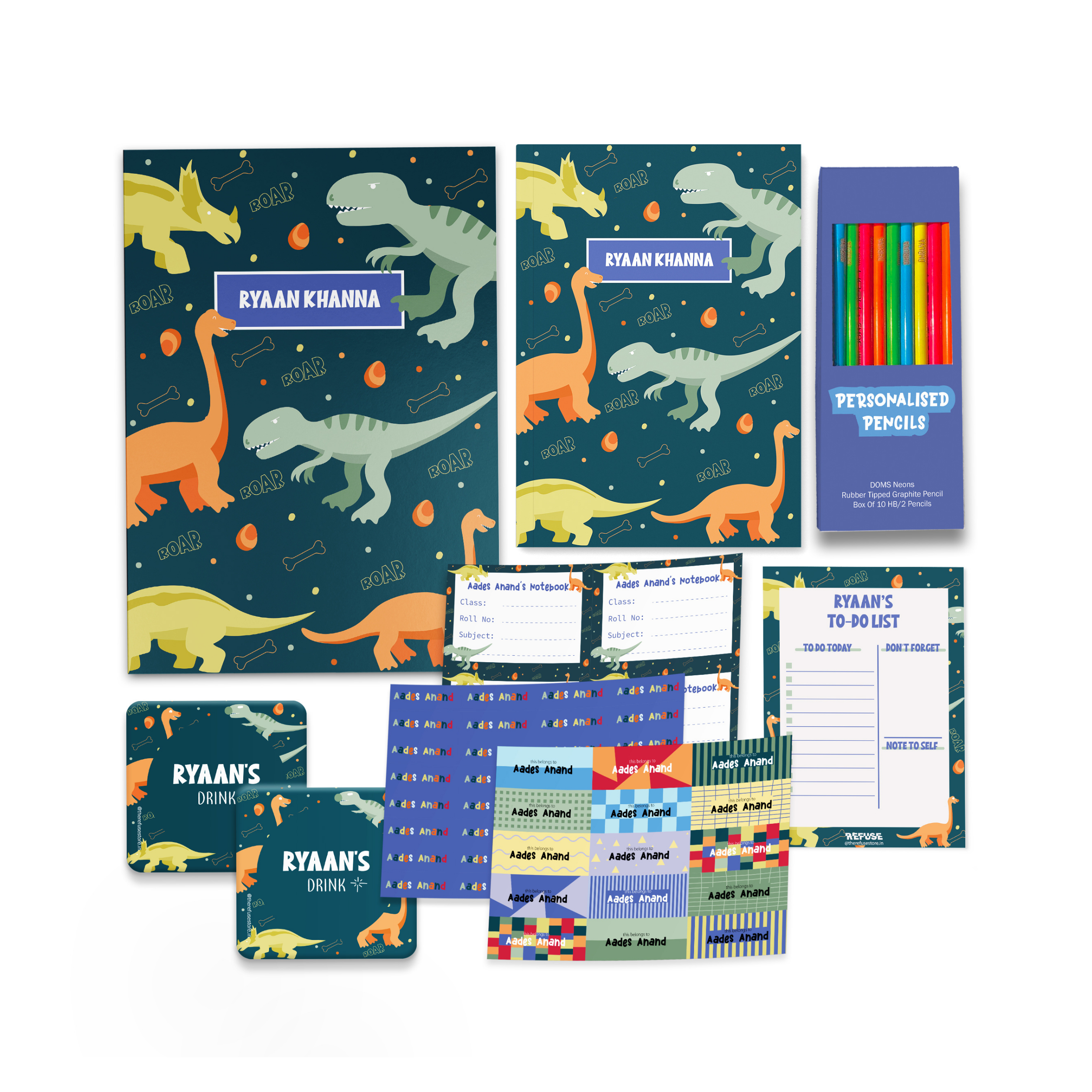 Dinosaur Back to School Gift Set – Personalised & Prepped