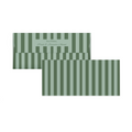 Shades of green vertical Stripes Personalised Money Envelopes