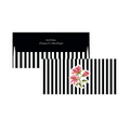 Bold Black & White Stripe Floral Personalised Money Envelopes