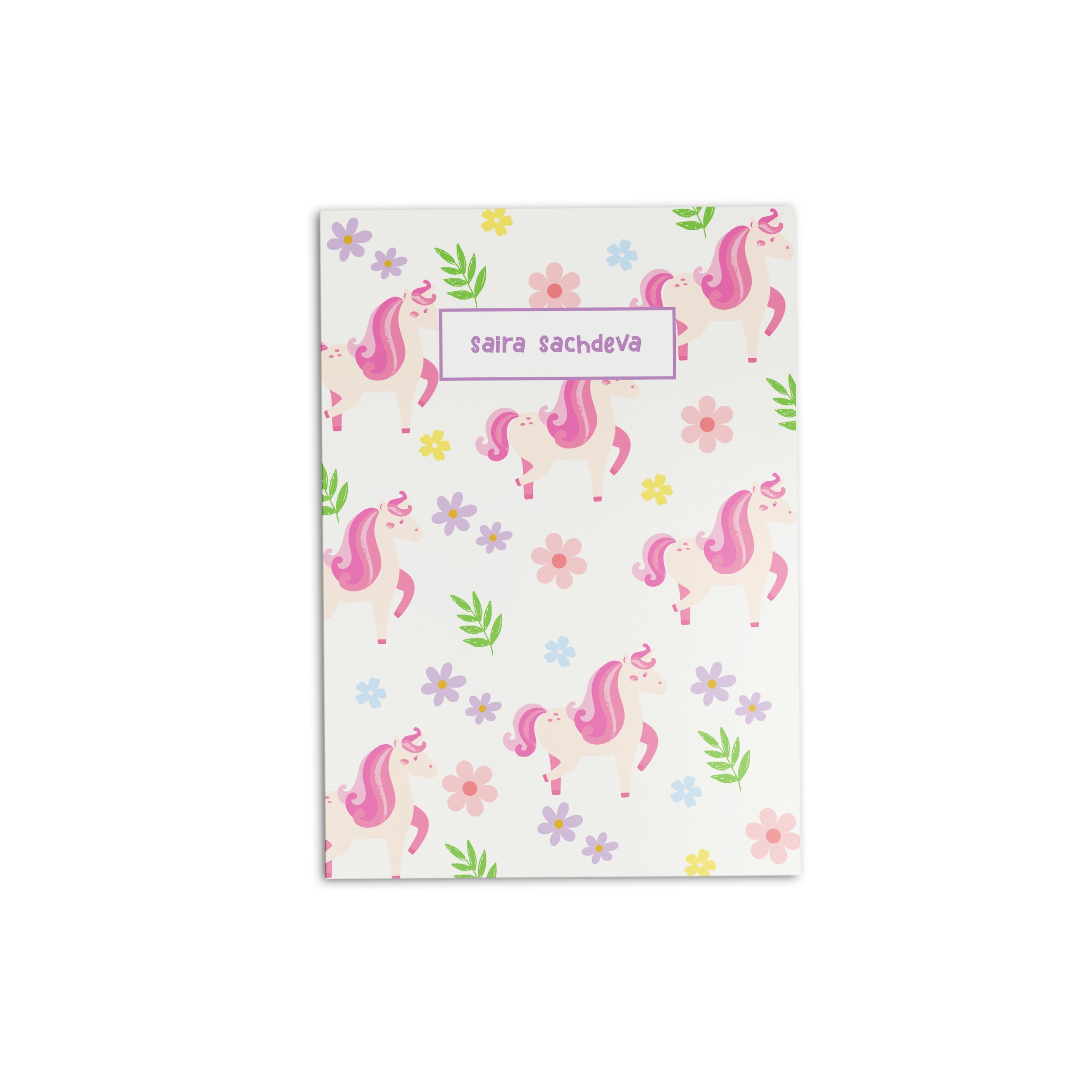 Unicorn Personalised Folder