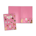 Pink Dog Print Personalised Folder