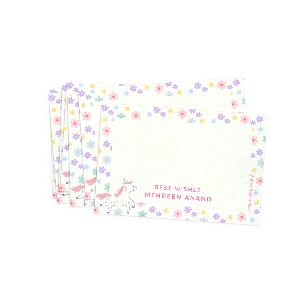 Flower Power Kids Personalised Best Compliments Cards
