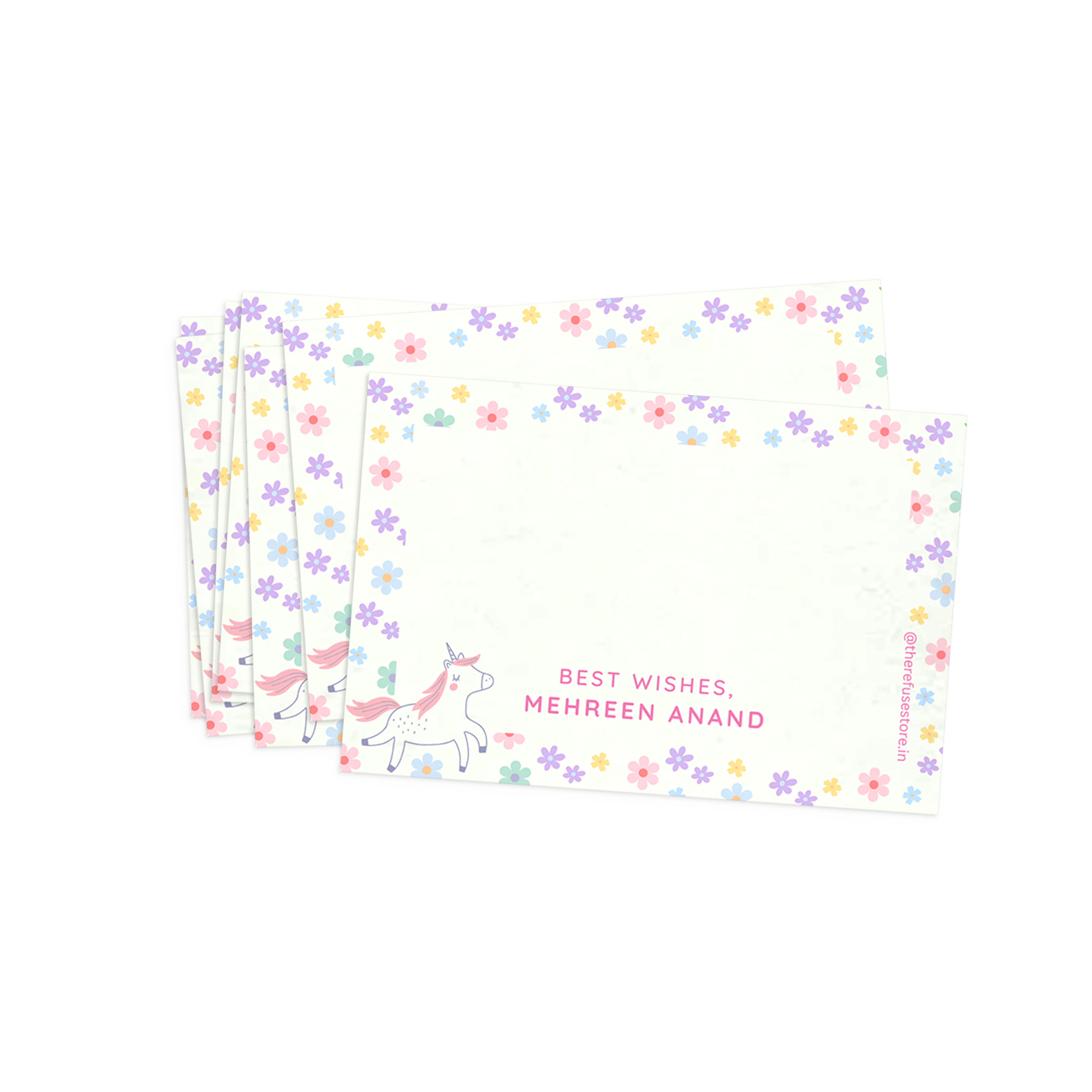 Flower Power Kids Personalised Best Compliments Cards
