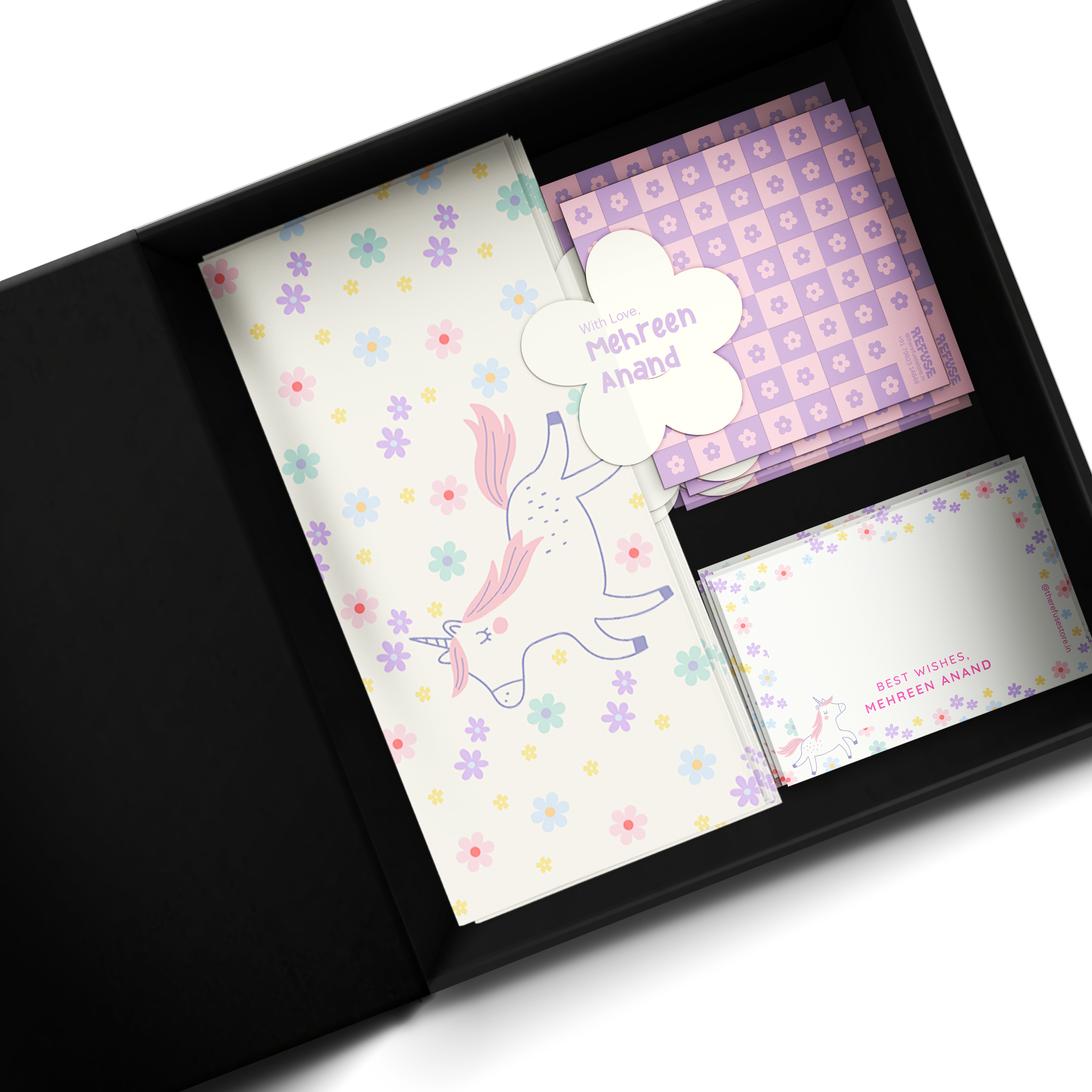 Flower Power Kids Personalised Gifting Mini Set WITH BOX