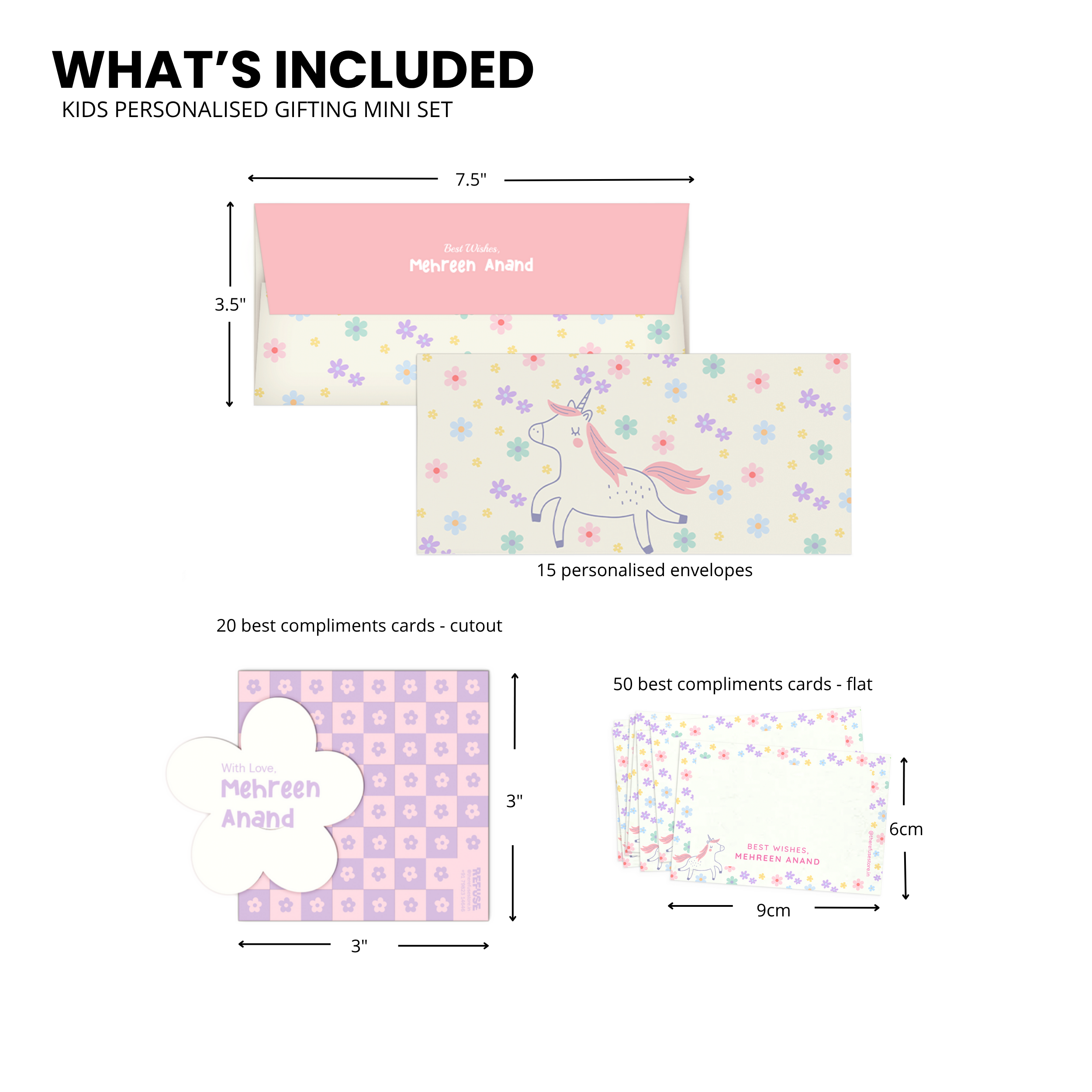 Flower Power Kids Personalised Gifting Mini Set
