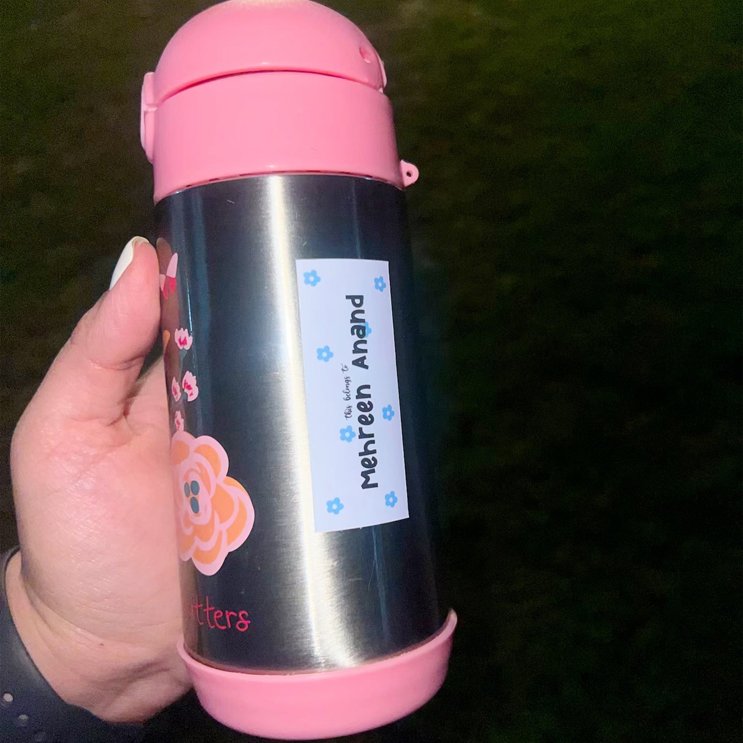 Mullti Striped Initial Personalised Back To School Stickers