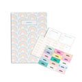 Rainbow Personalised Paper Folder + Back To School Stickers Set