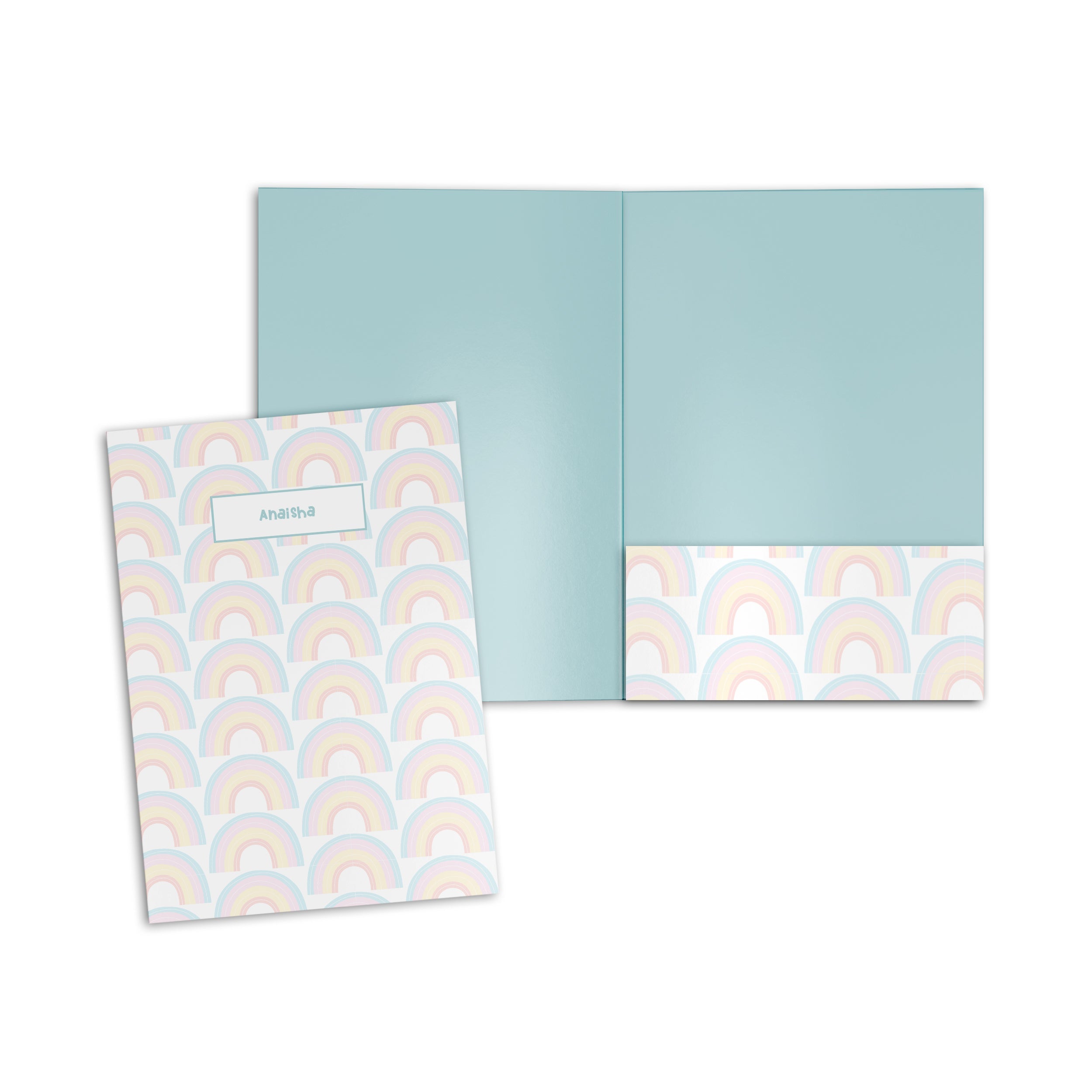 Rainbow Personalised Paper Folder