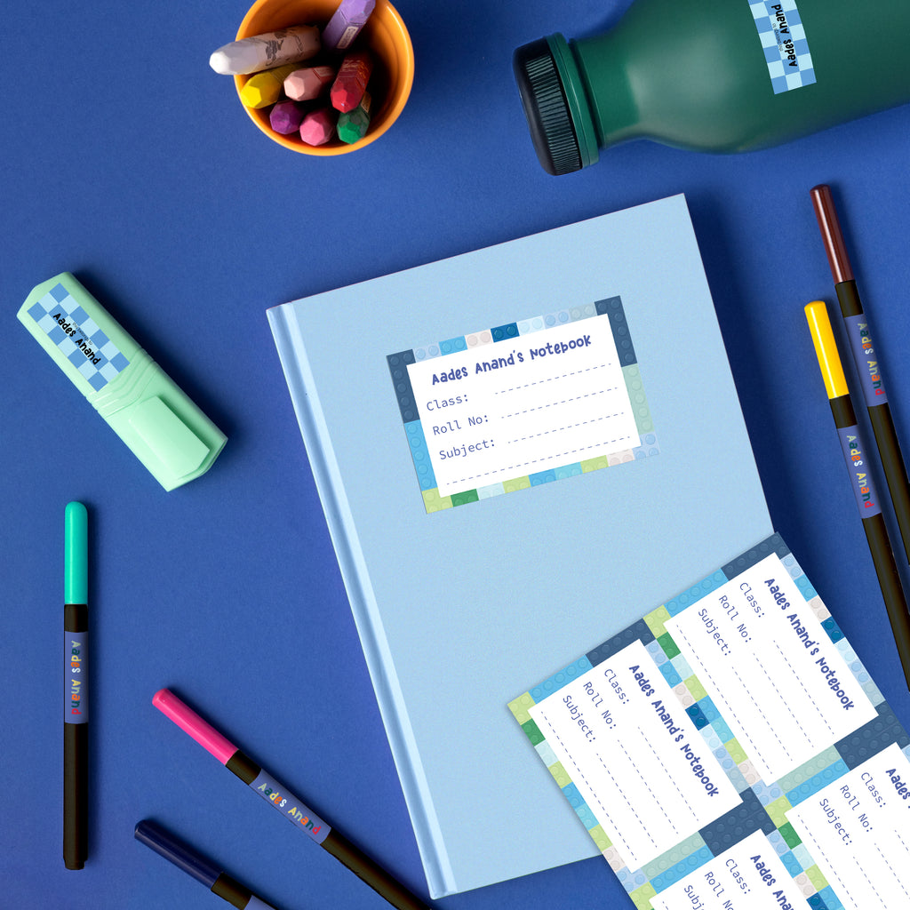 Lego Personalised Back To School Stickers Set