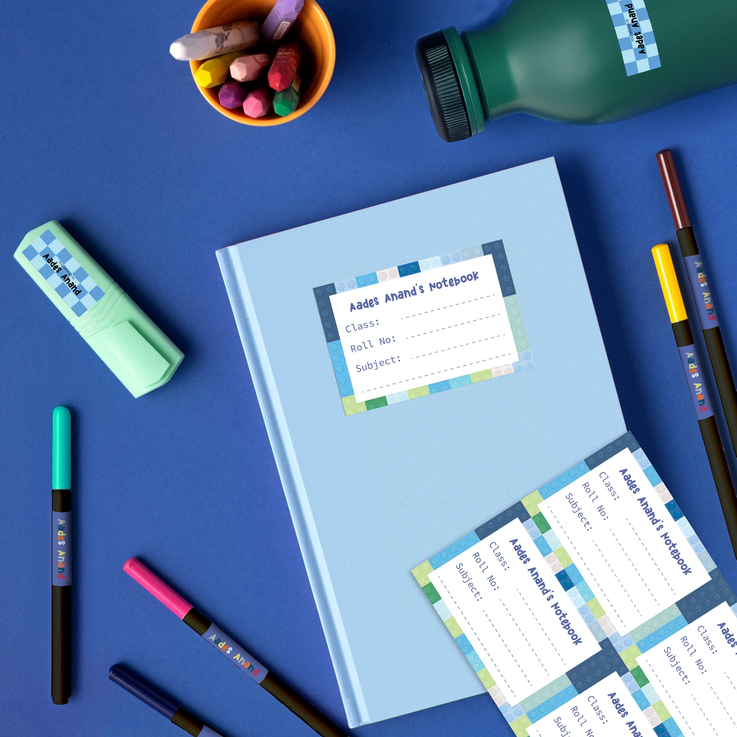 Lego Personalised Back To School Stickers