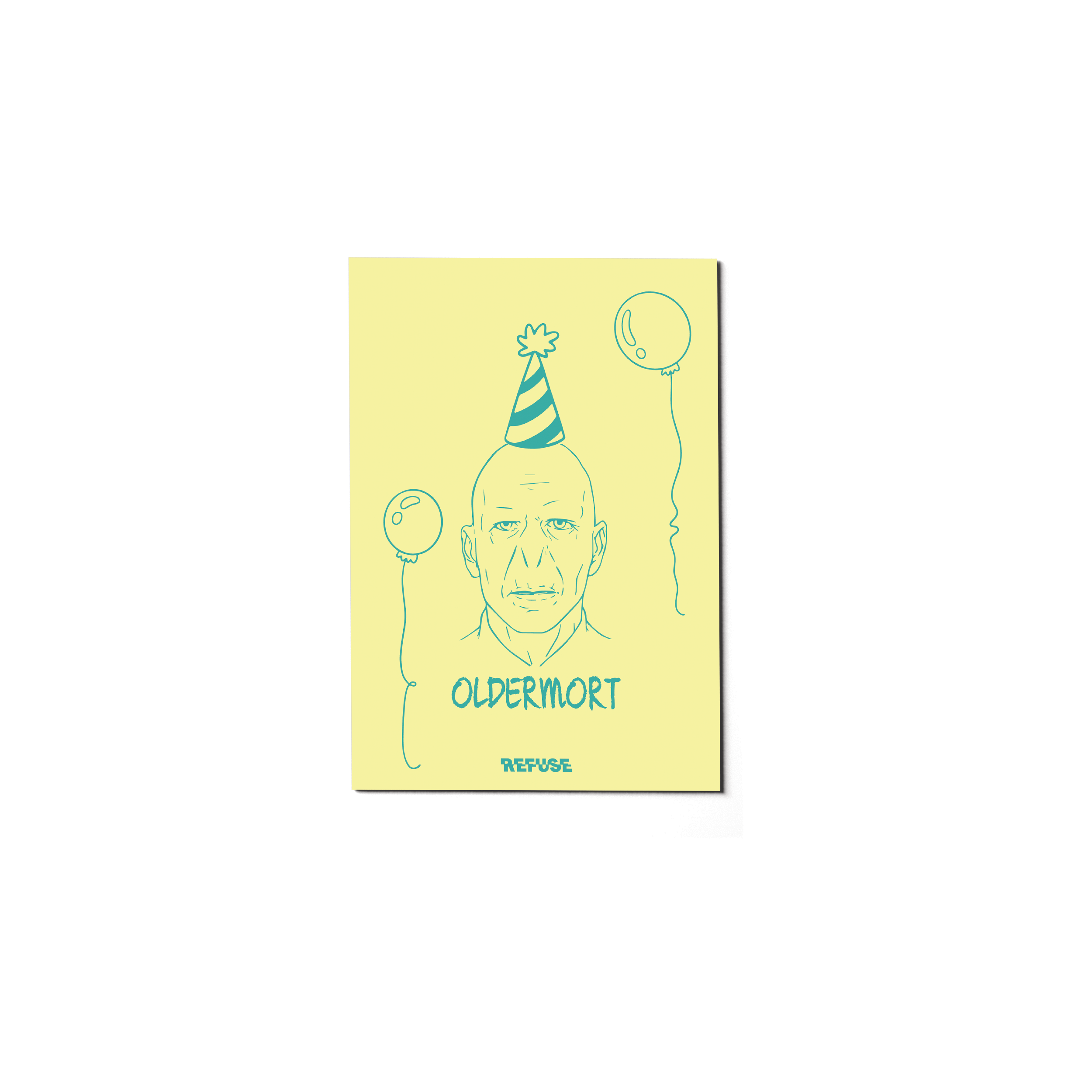 Oldermort Greeting Card