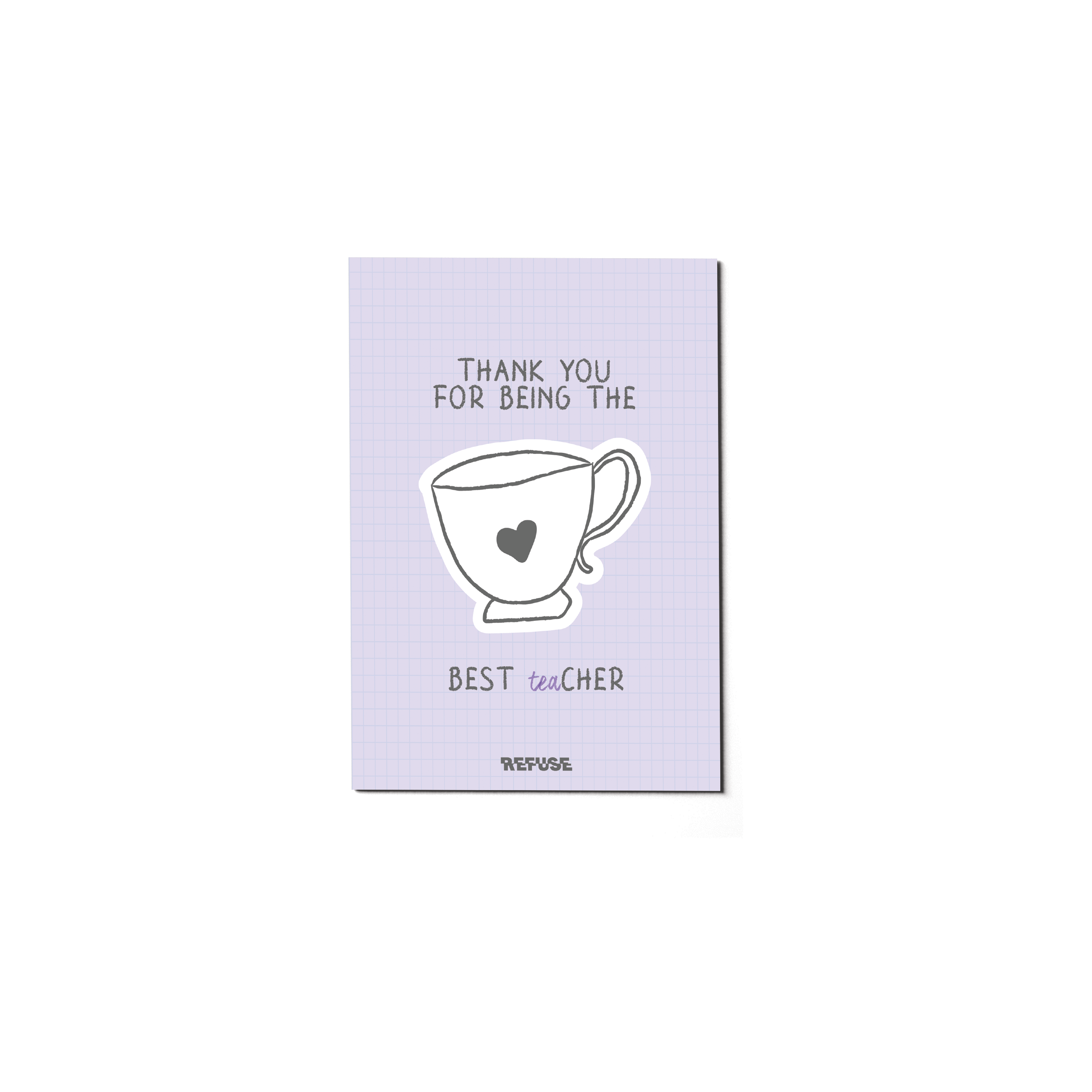 Thank You For Being The Best TEAcher Greeting Card