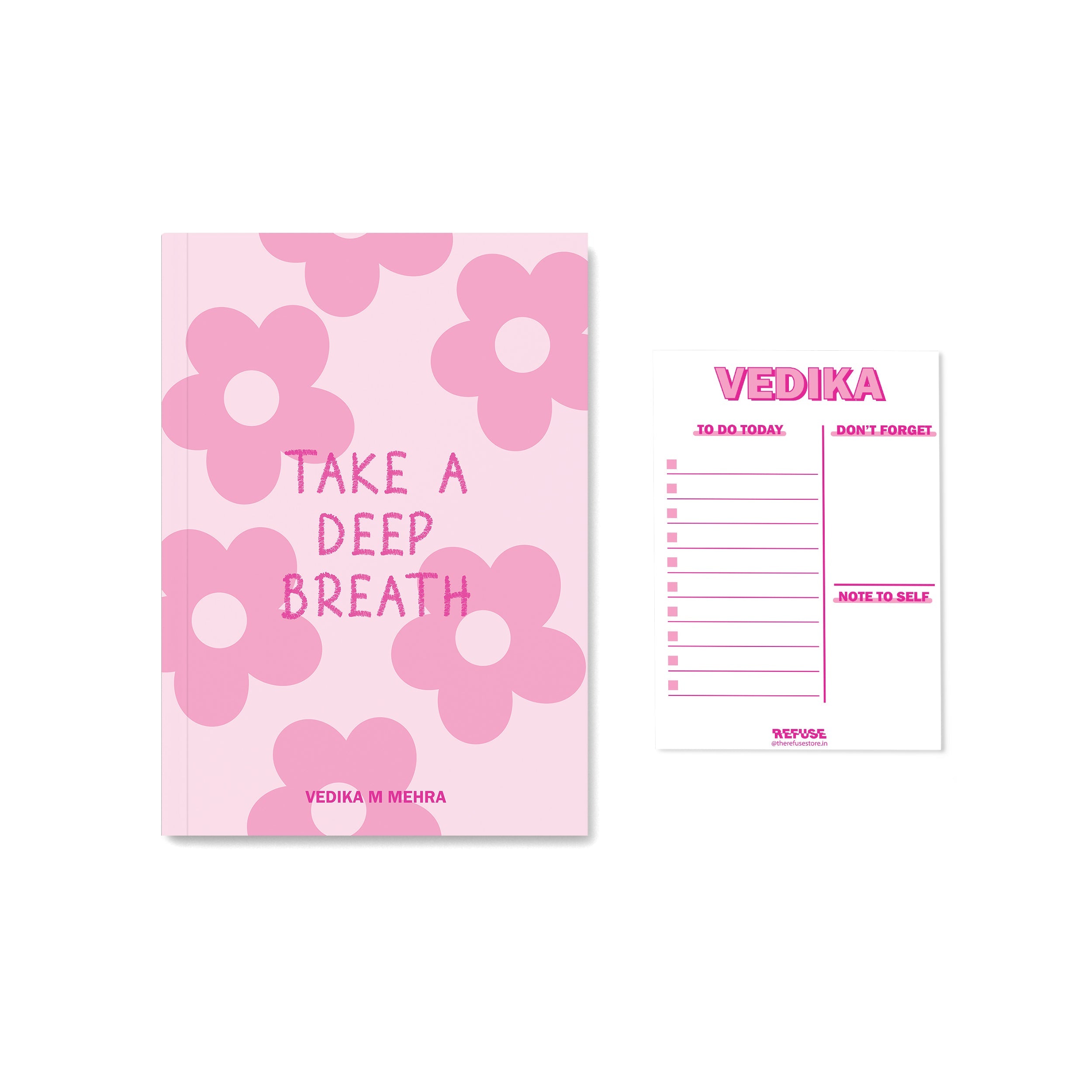 Personalised notebook + notepad