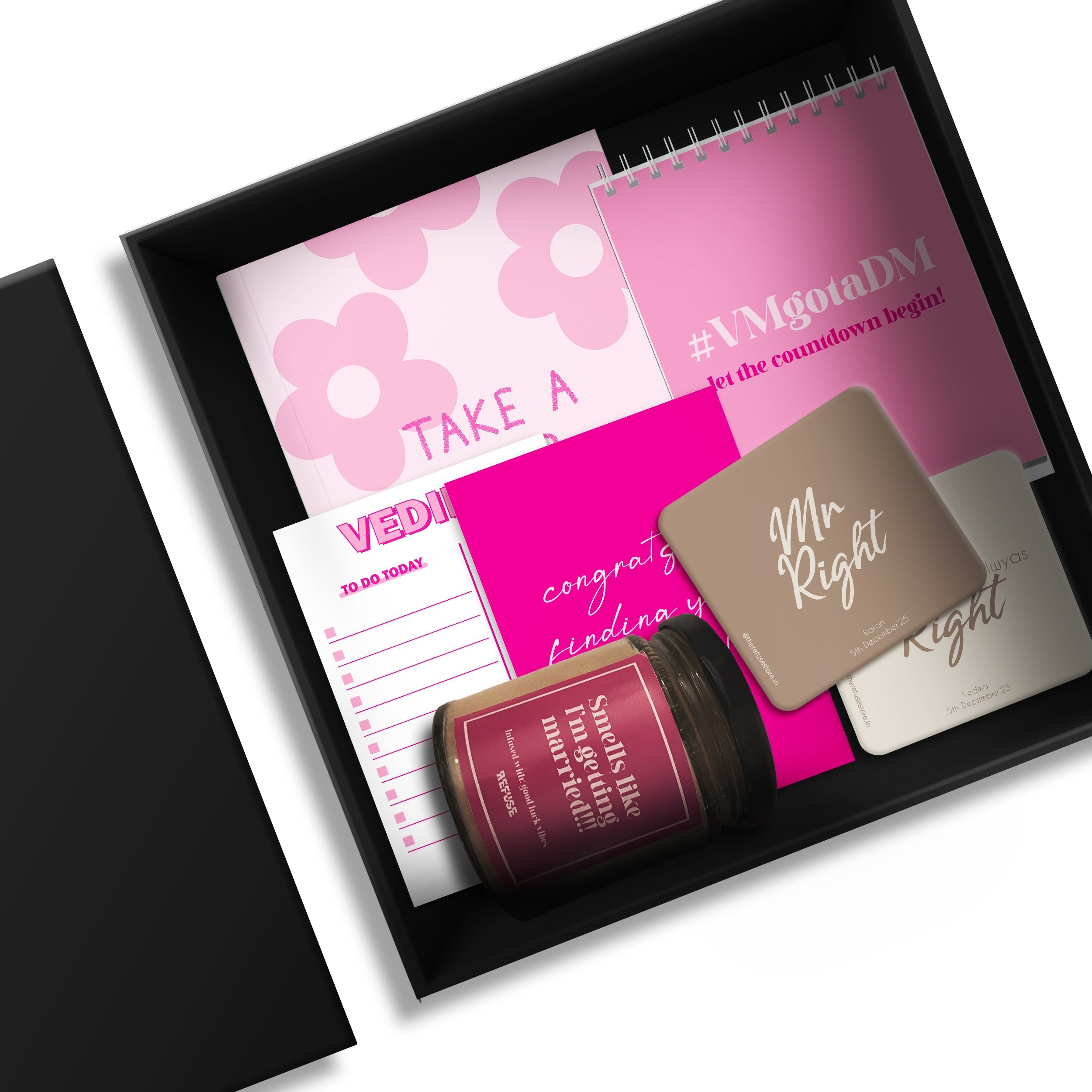 Bride-To- Be Personalised Gift Set with box