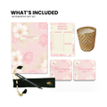 Shades Of Pink Floral Personalised Stationery Gift Set