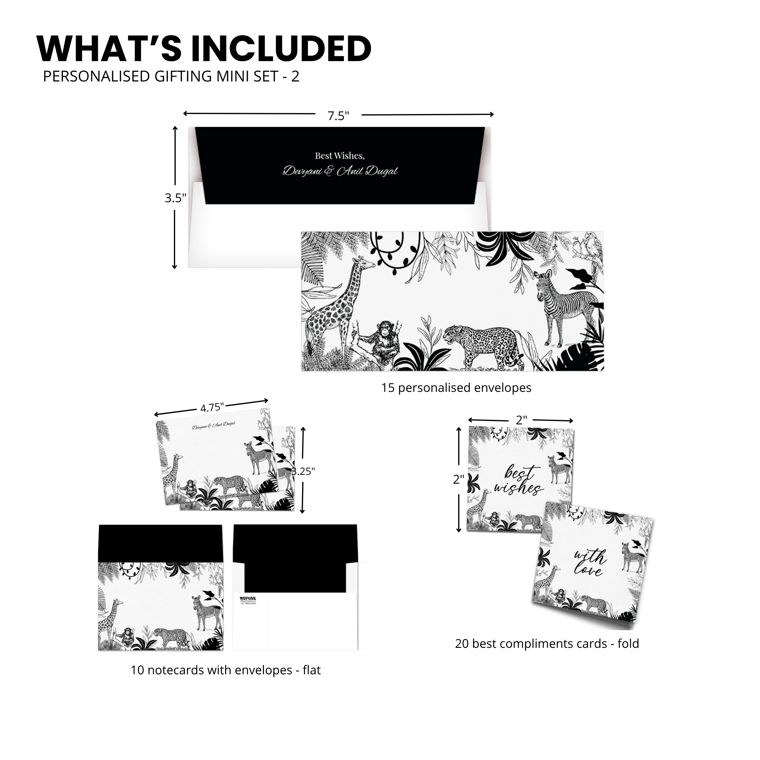 Jungle Noir Personalised Gifting Mini Set