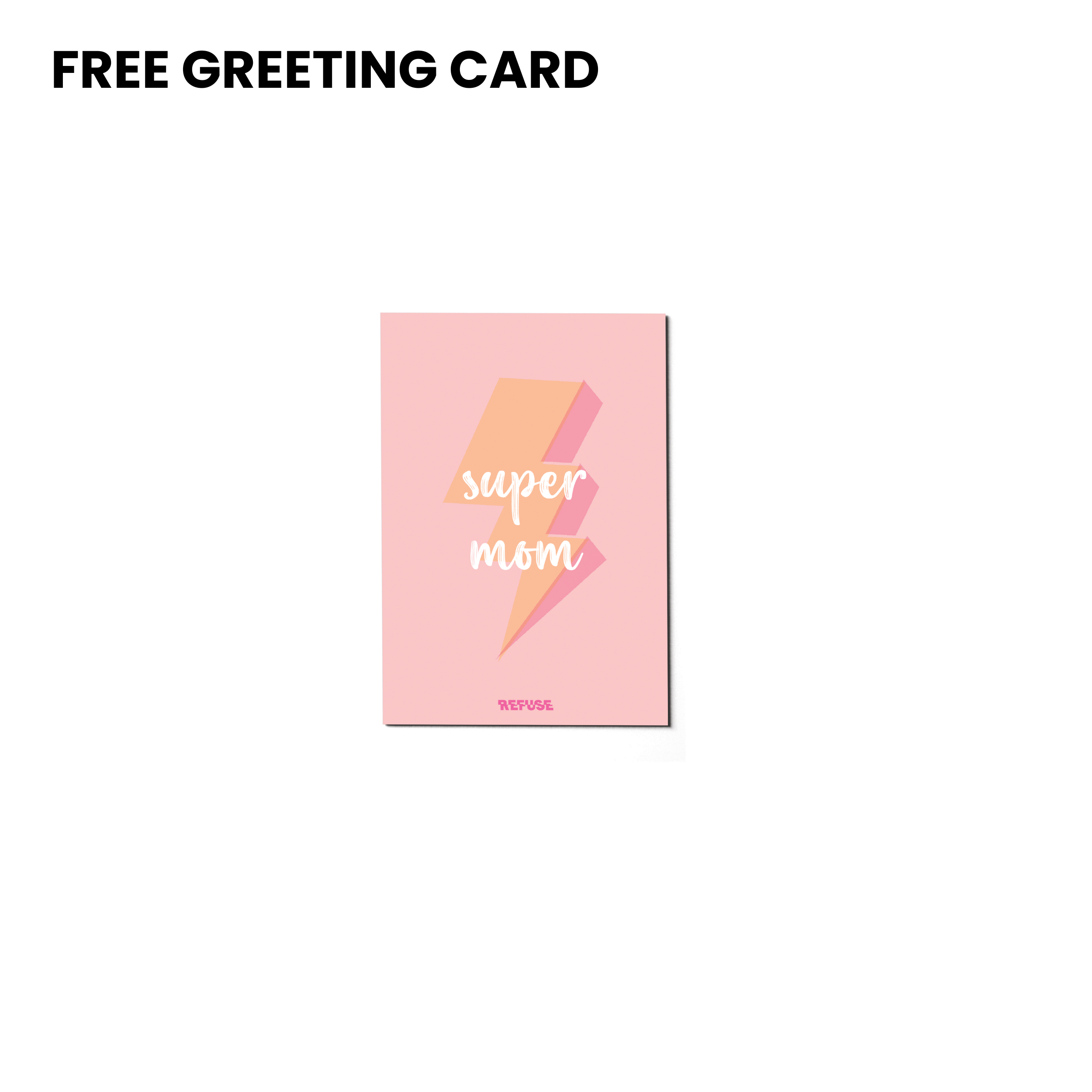 free super mum greeting card