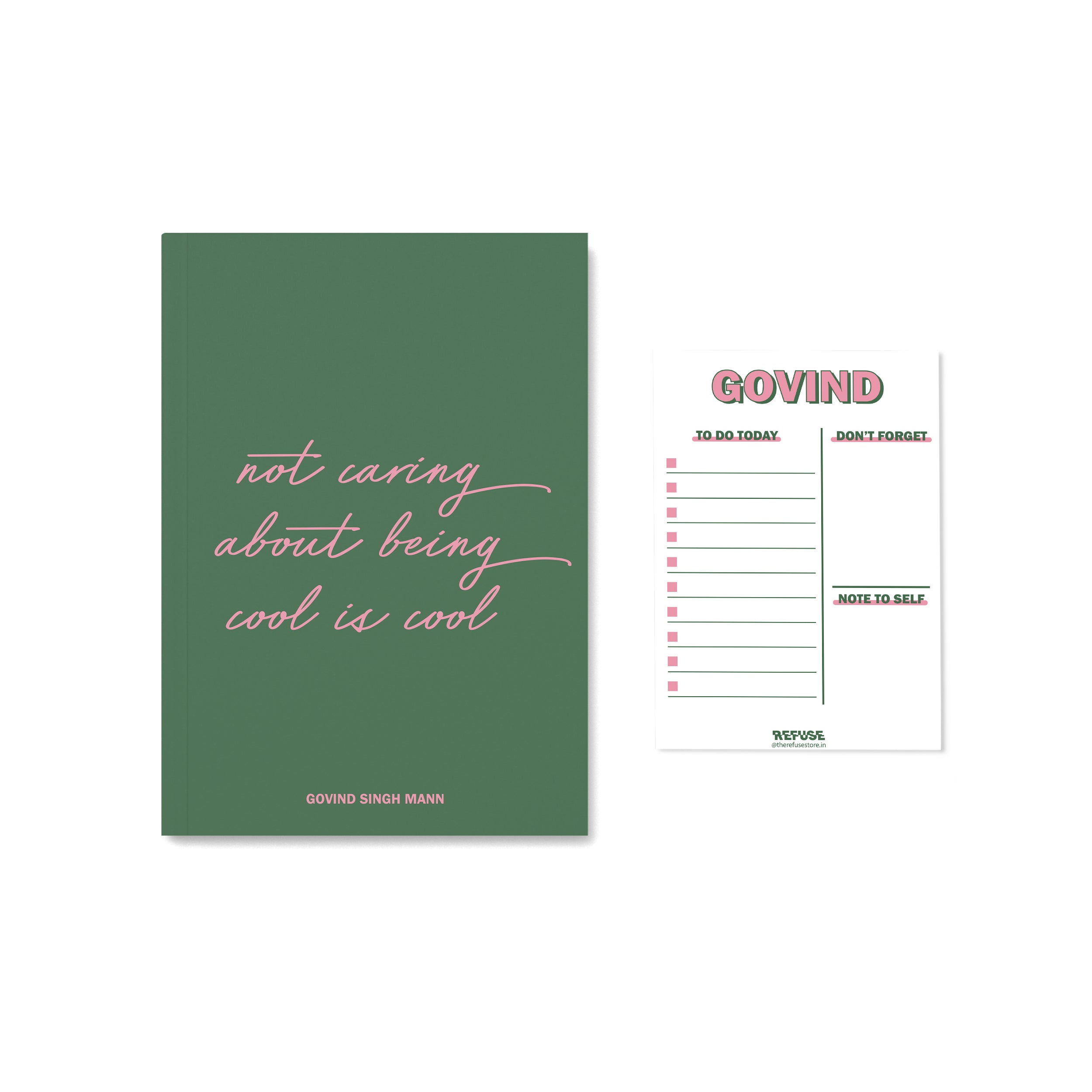 Personalised Notebook with matching Notepad