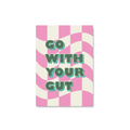 Checkered pink & yellow notebook 
