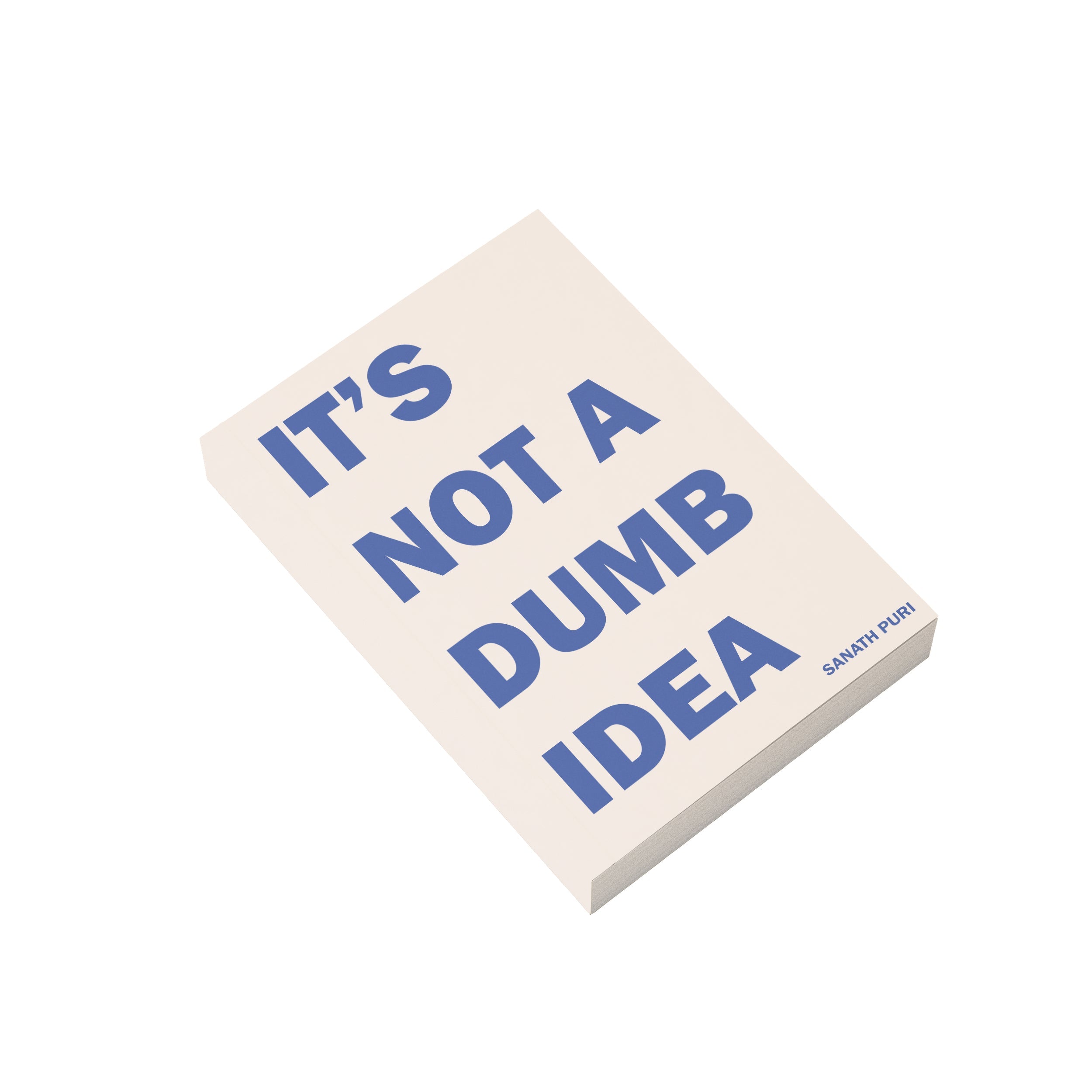 Personalised notebook with quote not a dumb idea.