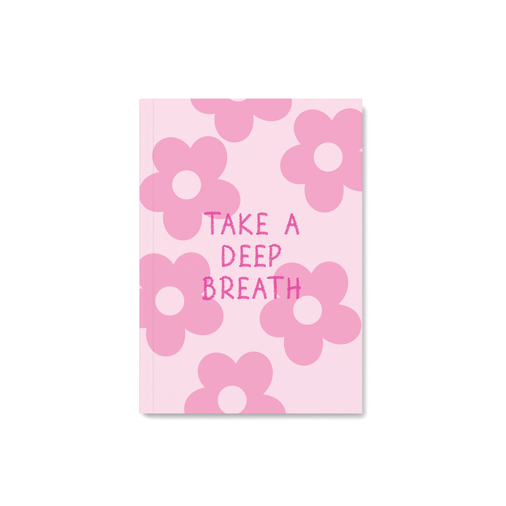 Pink Notebook with daisy print for bride to be