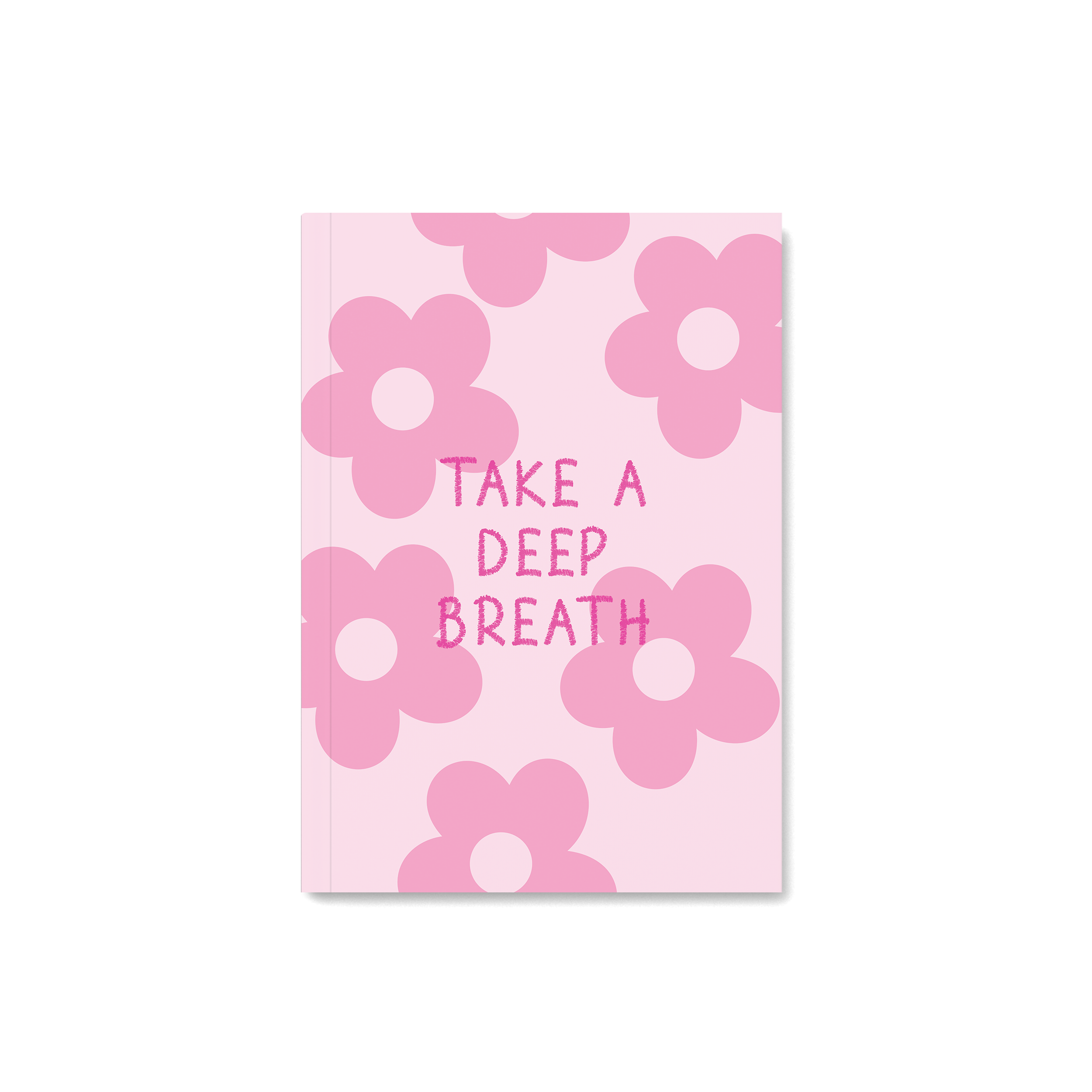 Pink Notebook with daisy print for bride to be