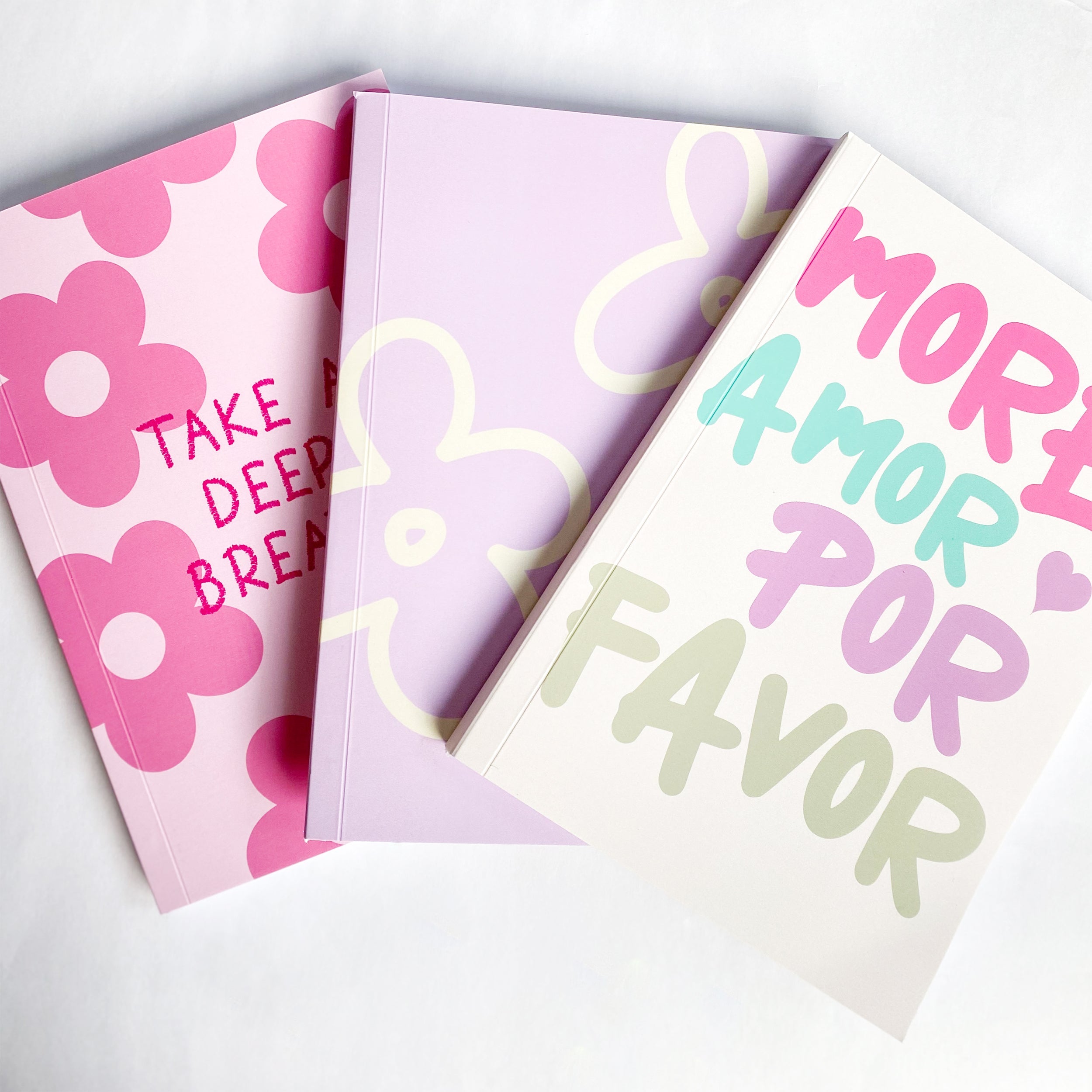 Different colourful notebooks