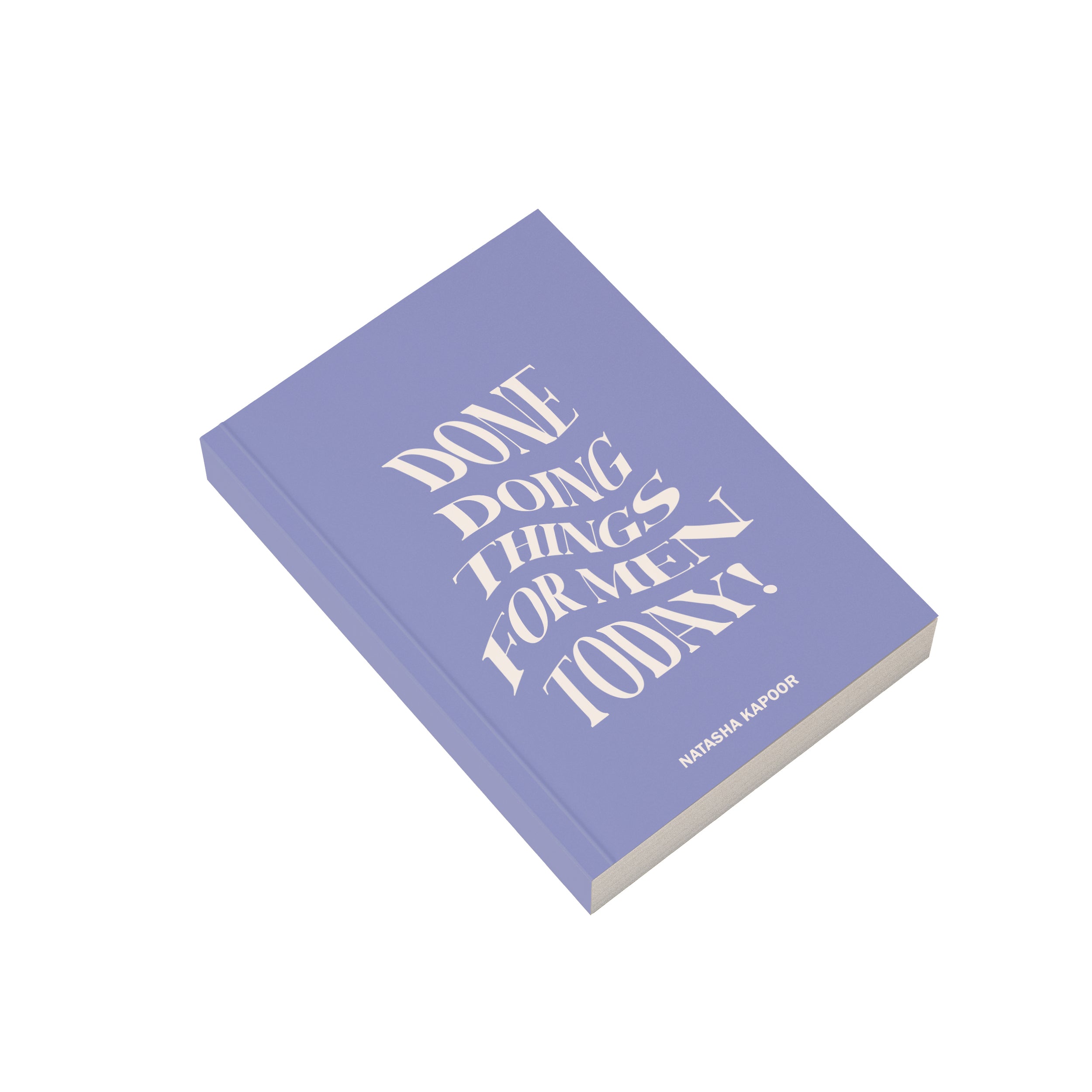Personalised notebook with a quote - done doing things for men today