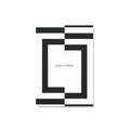 Black & White Lined Personalised Notebook