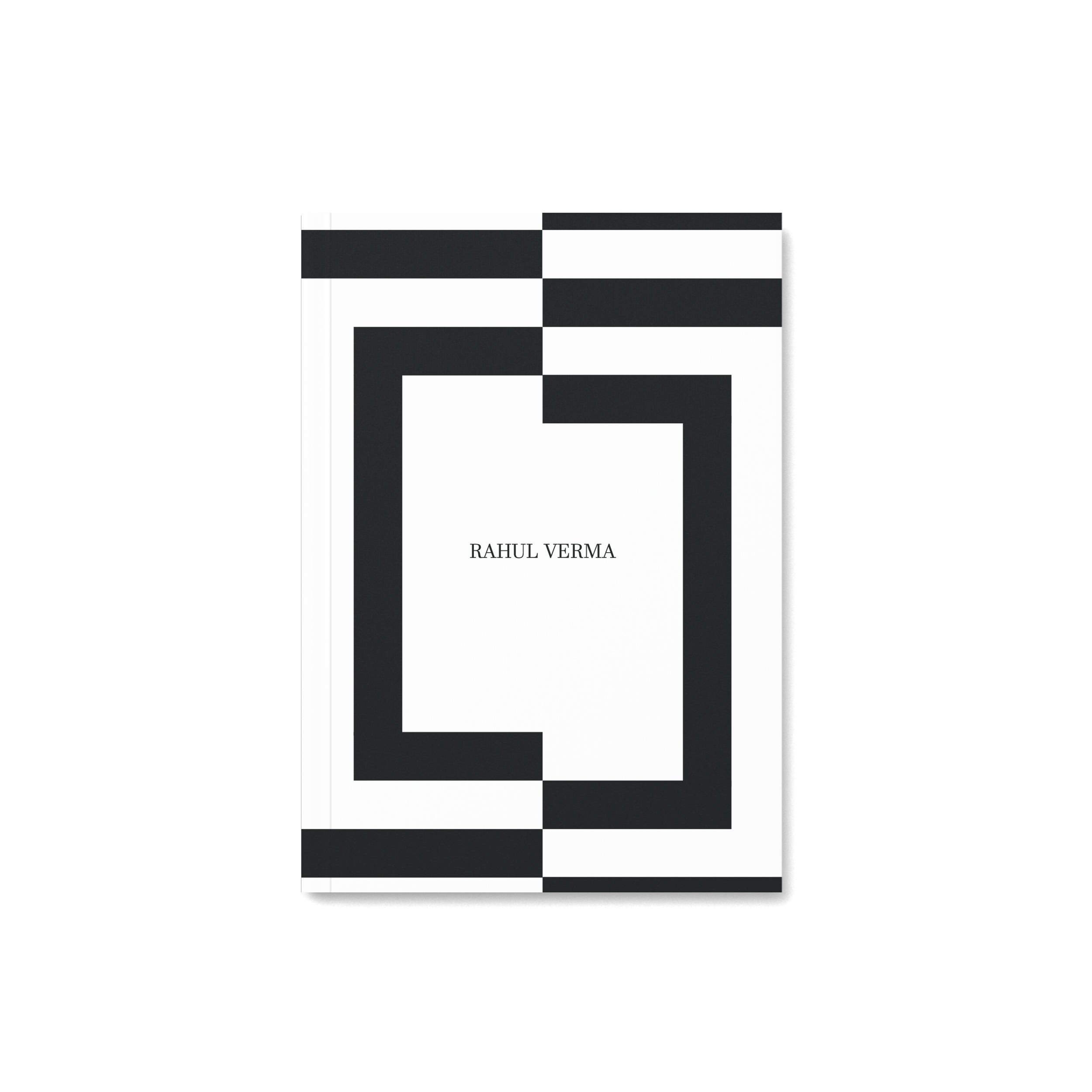 Black & White Lined Personalised Notebook