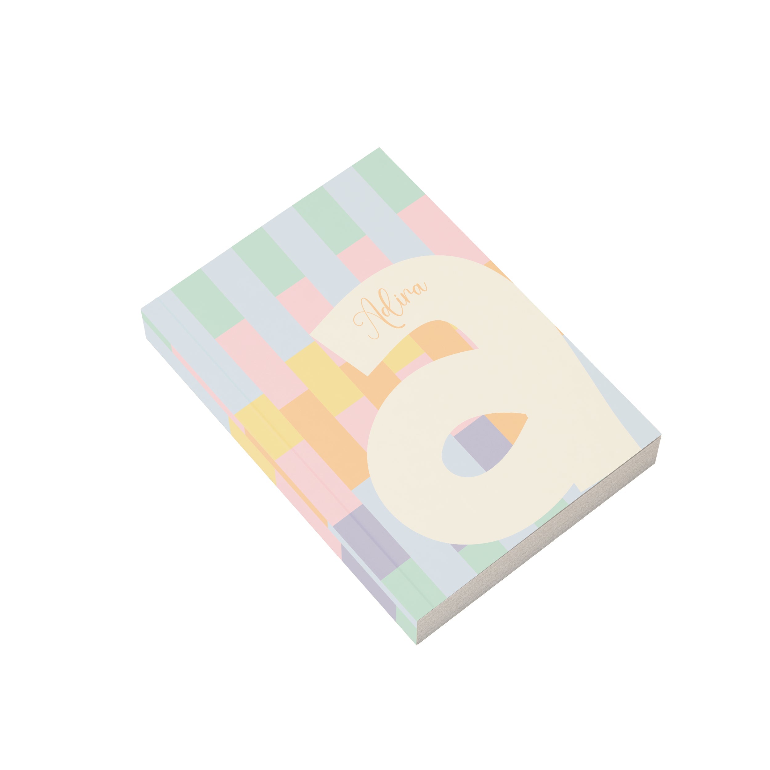 Multi Striped Initial Personalised Notebook