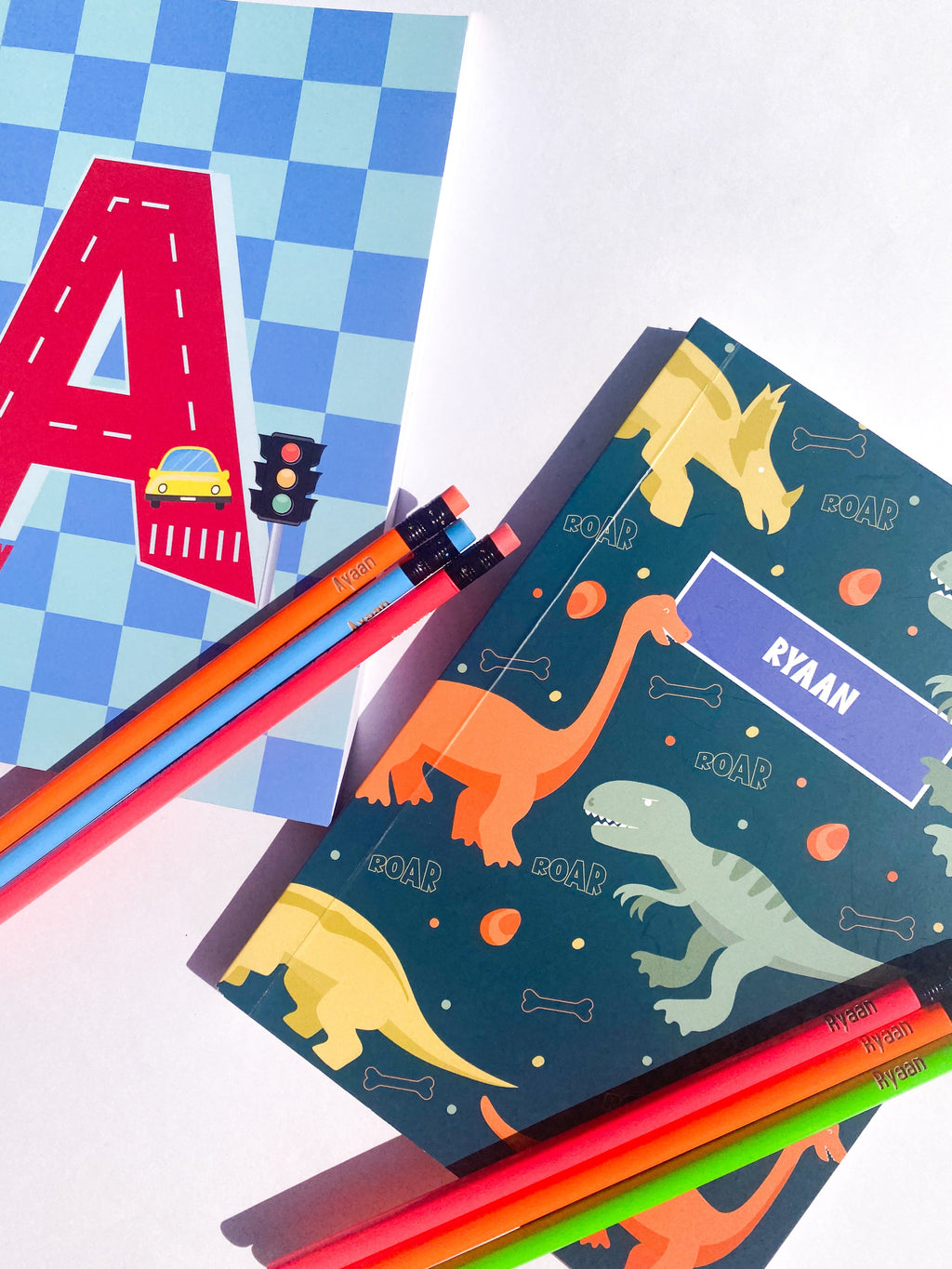 Personalised notebooks for boys